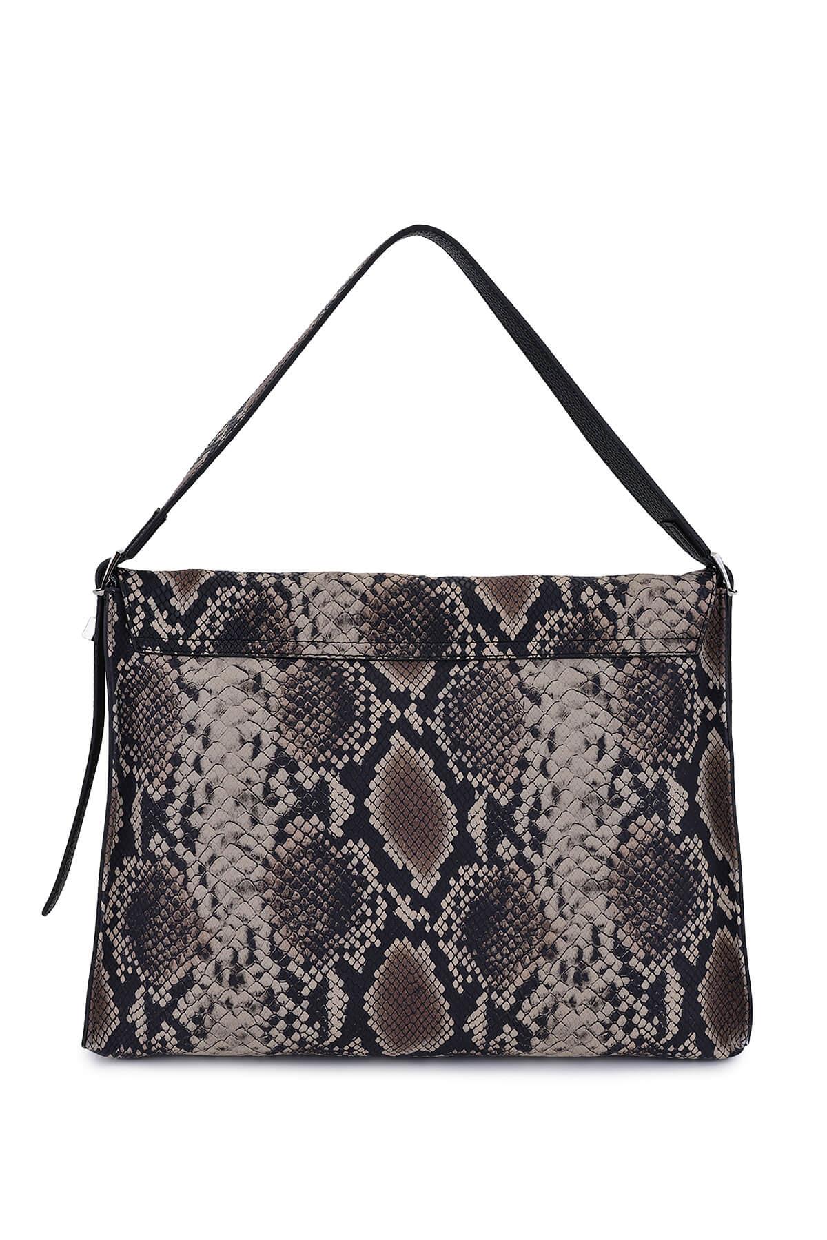 Ripani Kadın Hakiki Deri Kahverengi Omuz Çanta