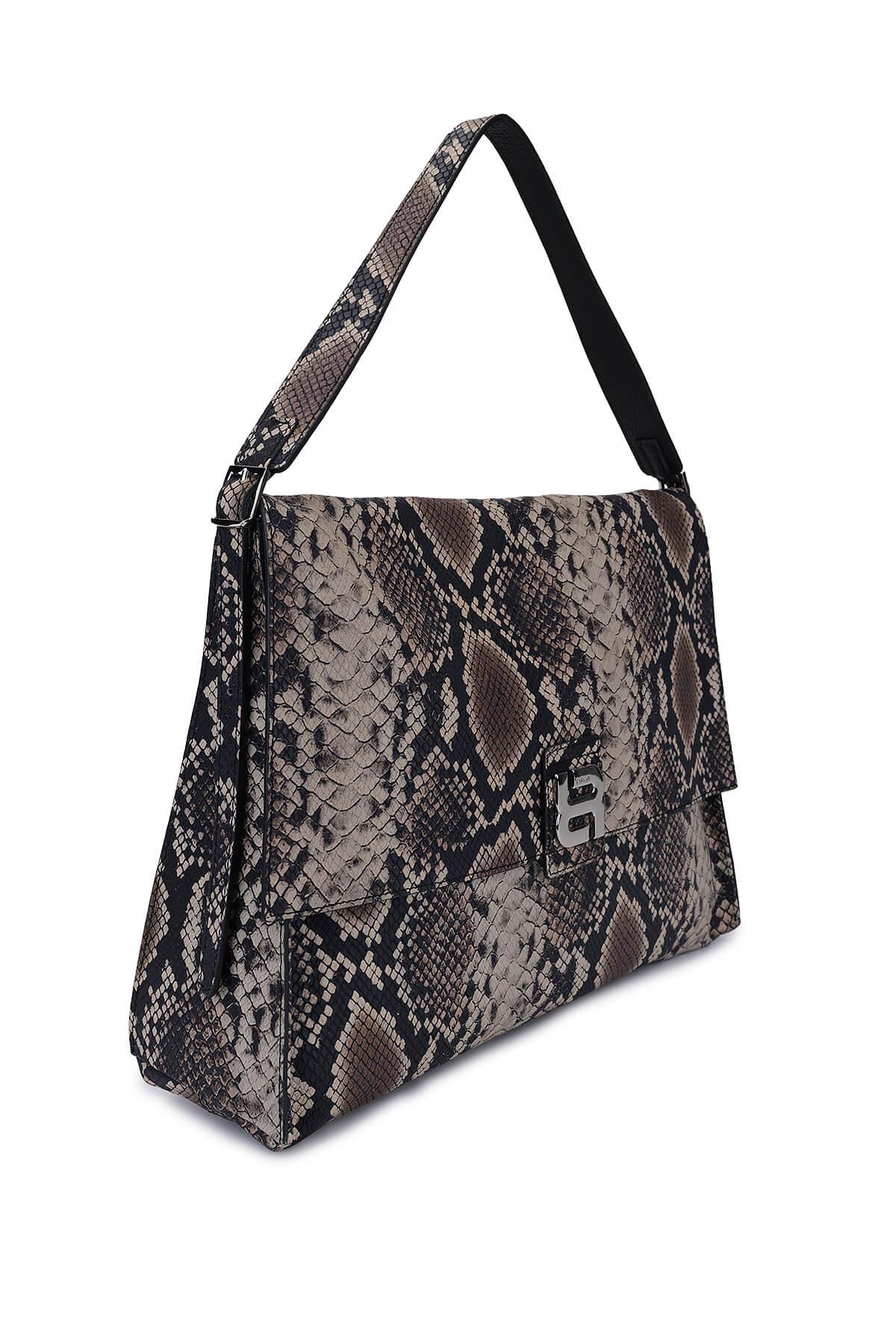 Ripani Kadın Hakiki Deri Kahverengi Omuz Çanta