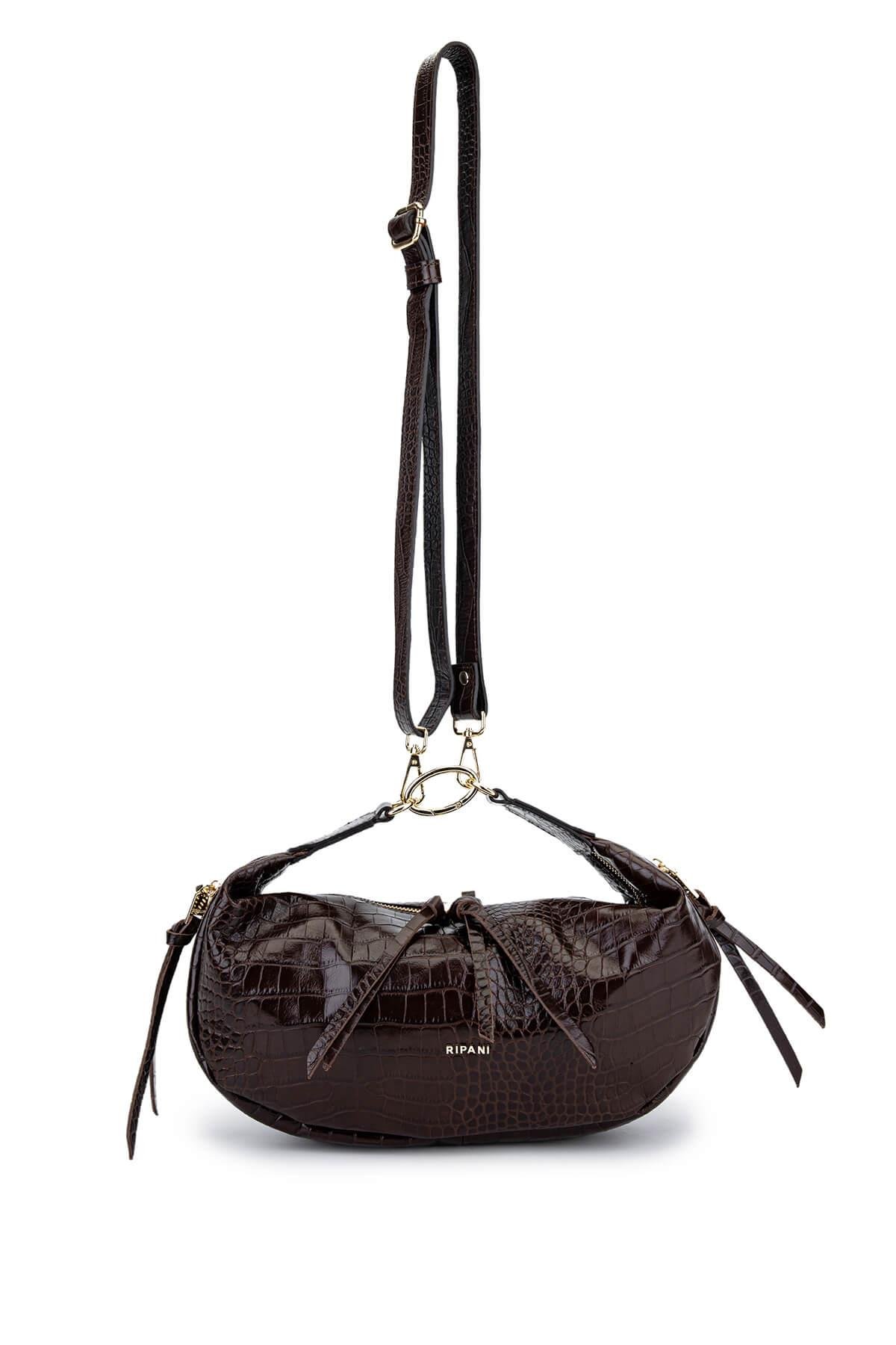 Ripani Kadın Hakiki Deri Kahverengi Omuz Çanta