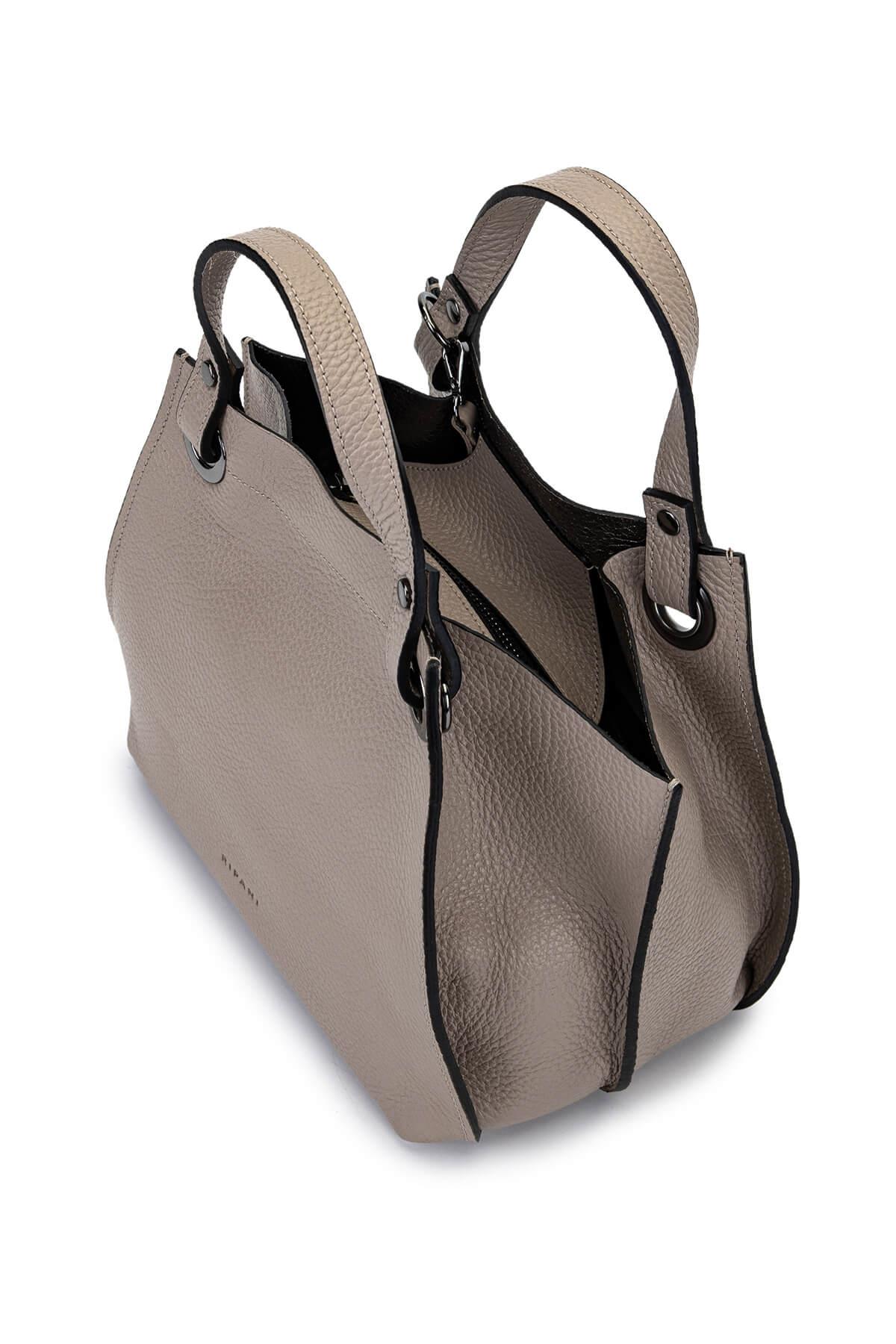 Ripani Kadın Hakiki Deri Kum Omuz Çanta