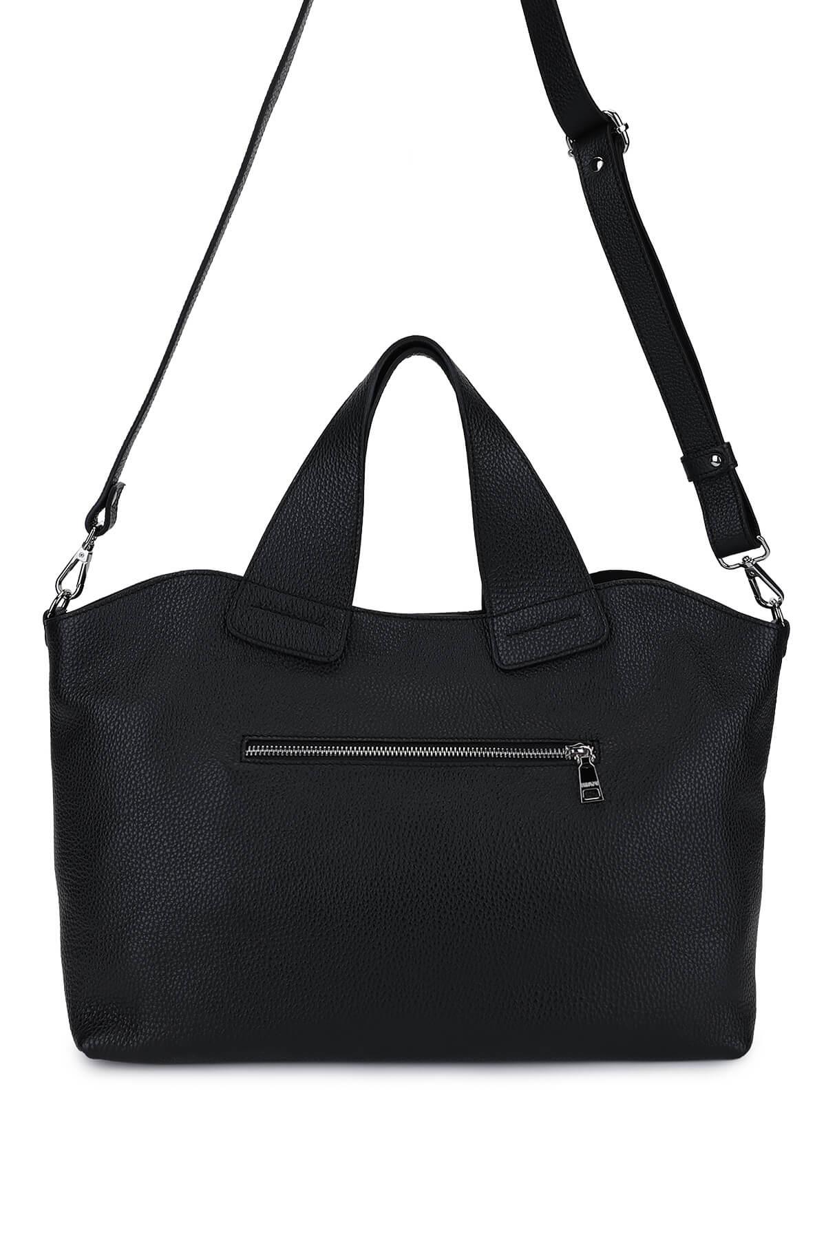 Ripani Kadın Hakiki Deri Siyah Kol Çantası