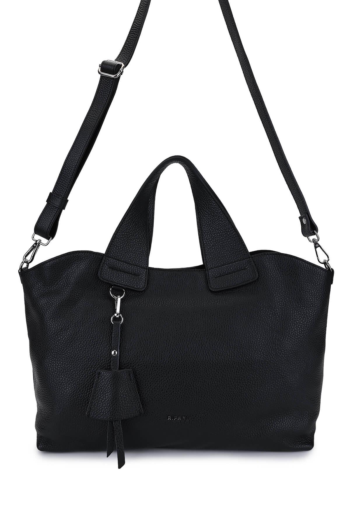 Ripani Kadın Hakiki Deri Siyah Kol Çantası