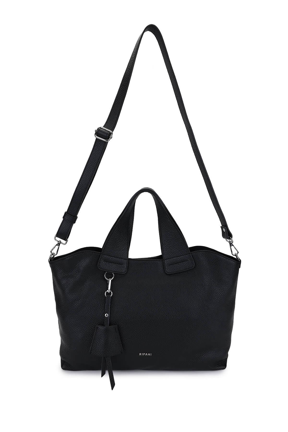 Ripani Kadın Hakiki Deri Siyah Kol Çantası