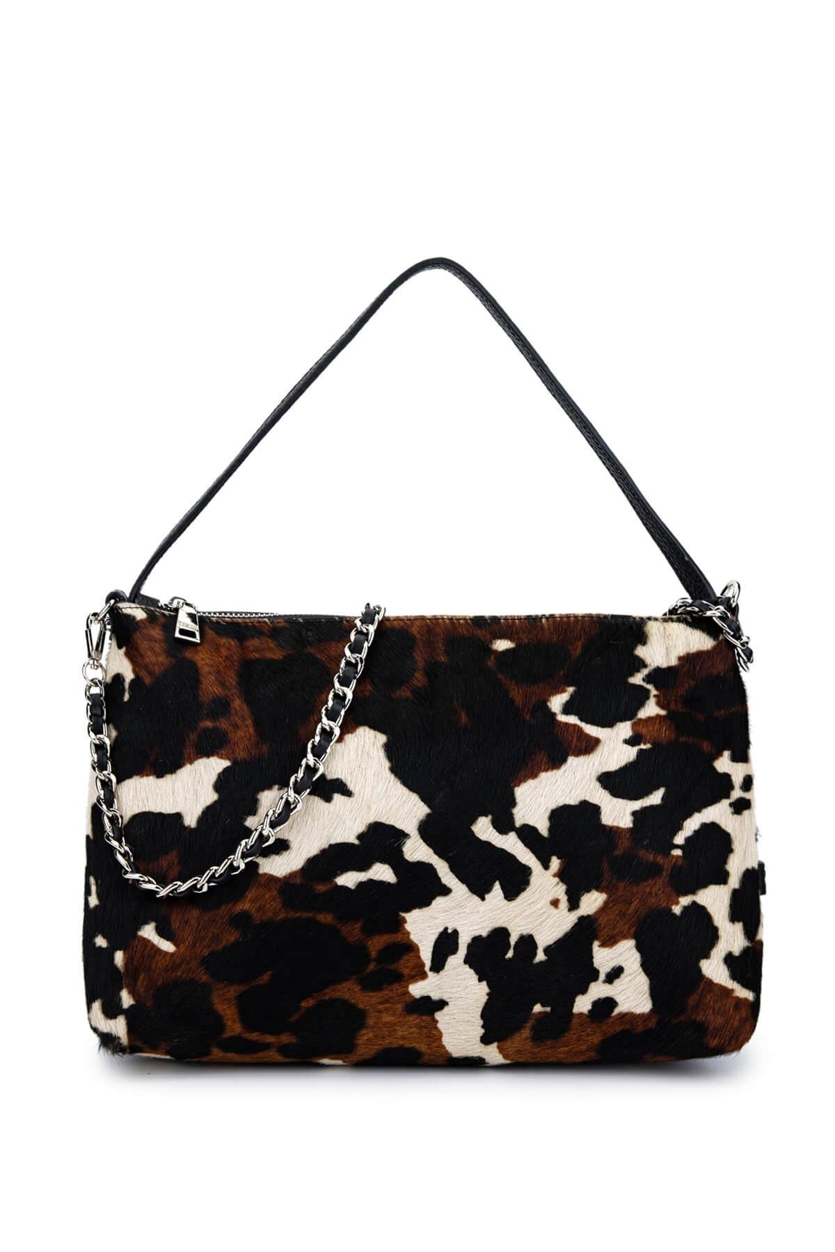 Ripani Kadın Hakiki Deri Siyah Omuz Çanta