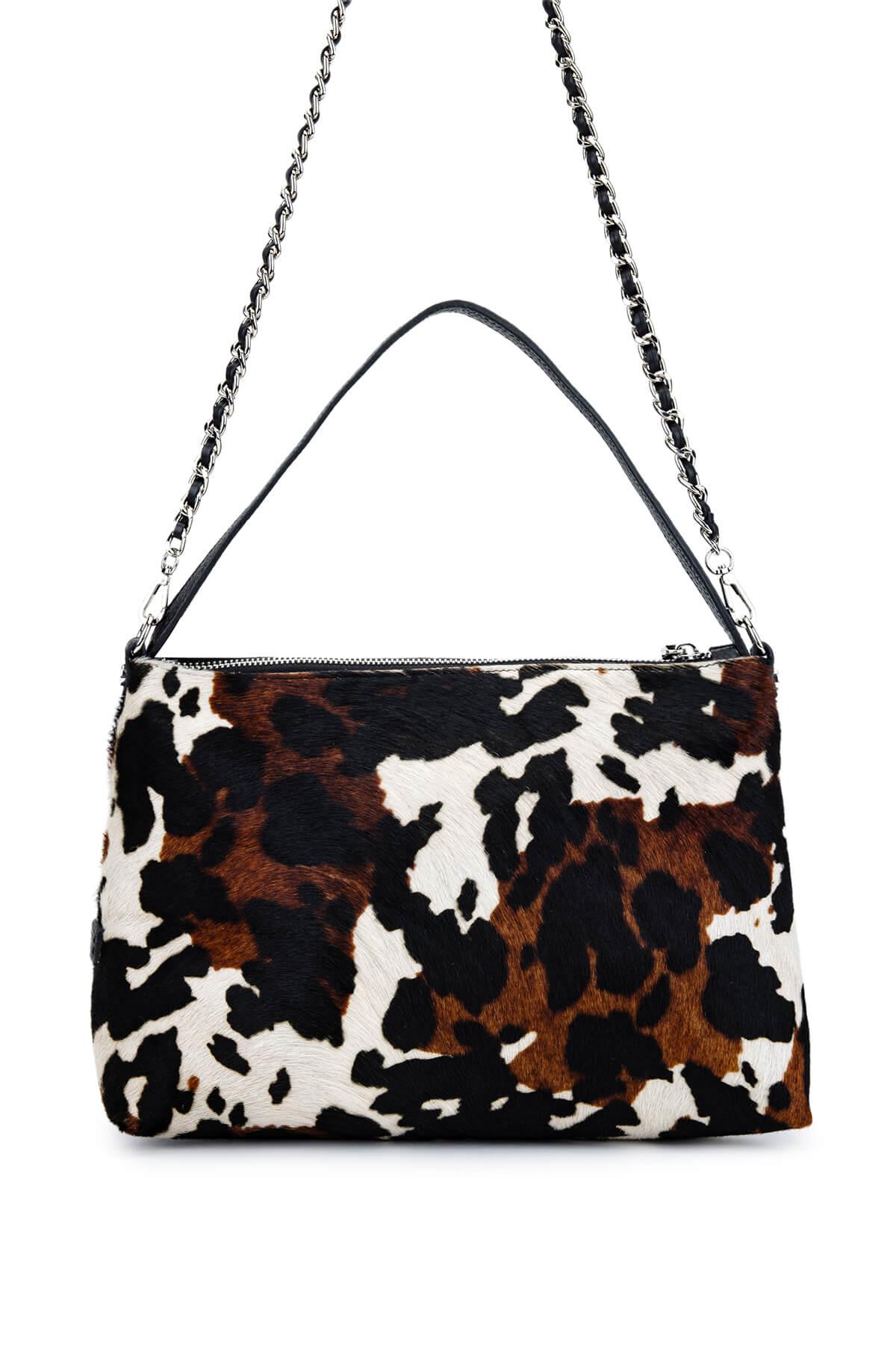 Ripani Kadın Hakiki Deri Siyah Omuz Çanta