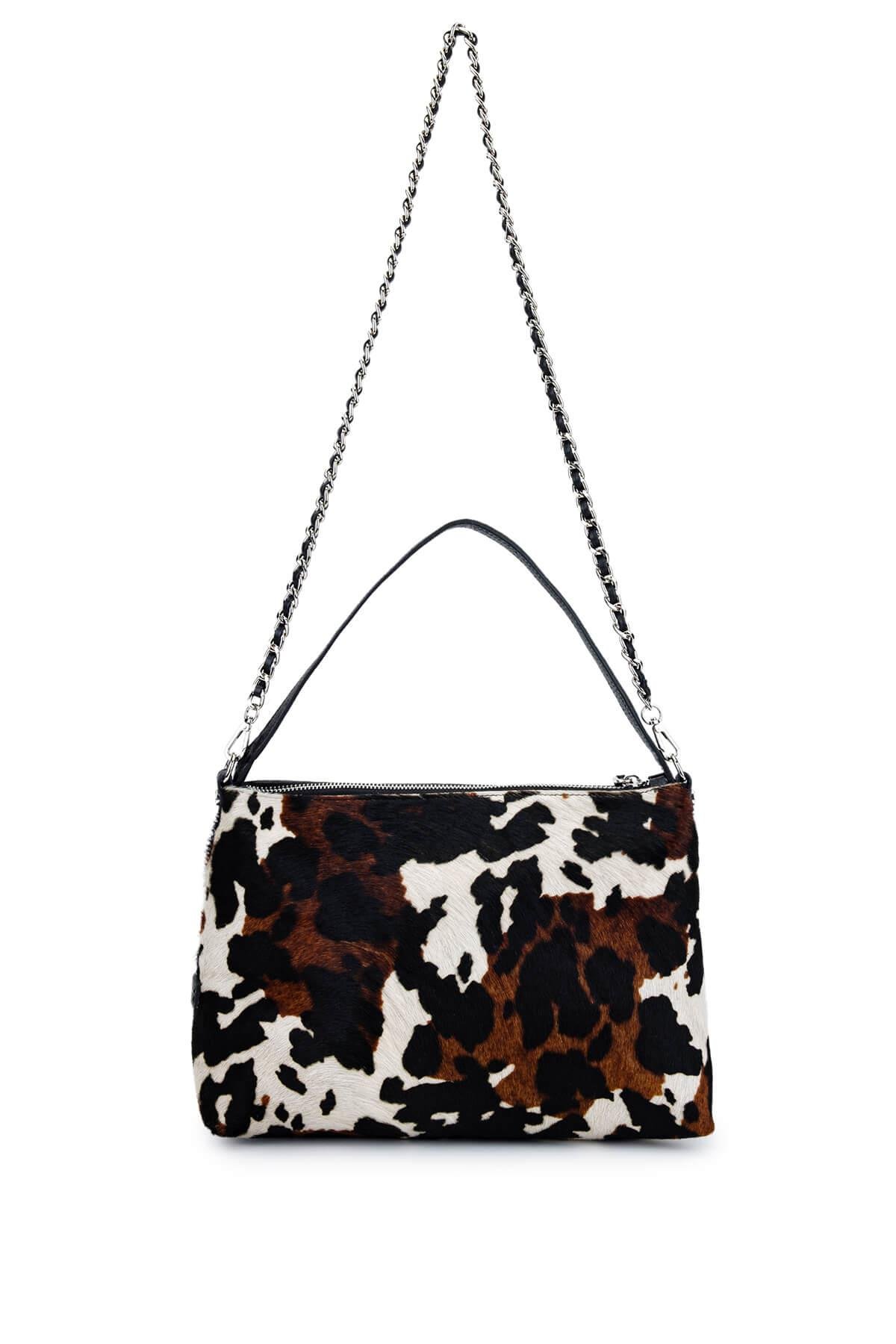 Ripani Kadın Hakiki Deri Siyah Omuz Çanta