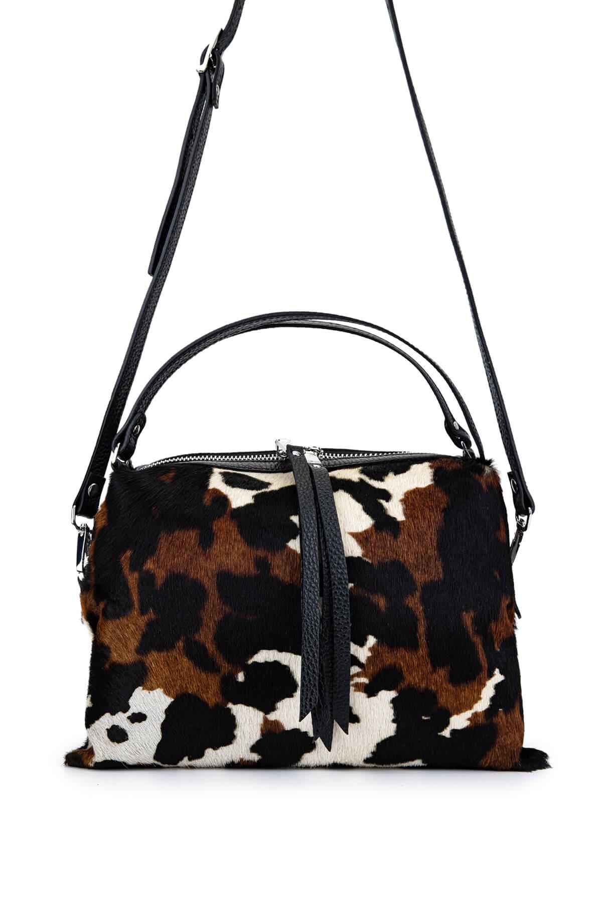 Ripani Kadın Hakiki Deri Siyah Omuz Çanta