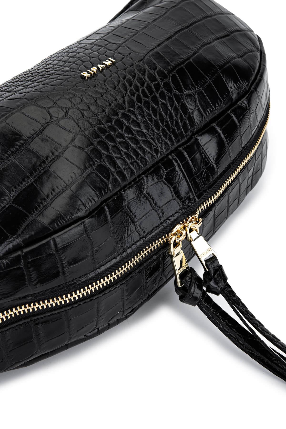 Ripani Kadın Hakiki Deri Siyah Omuz Çanta