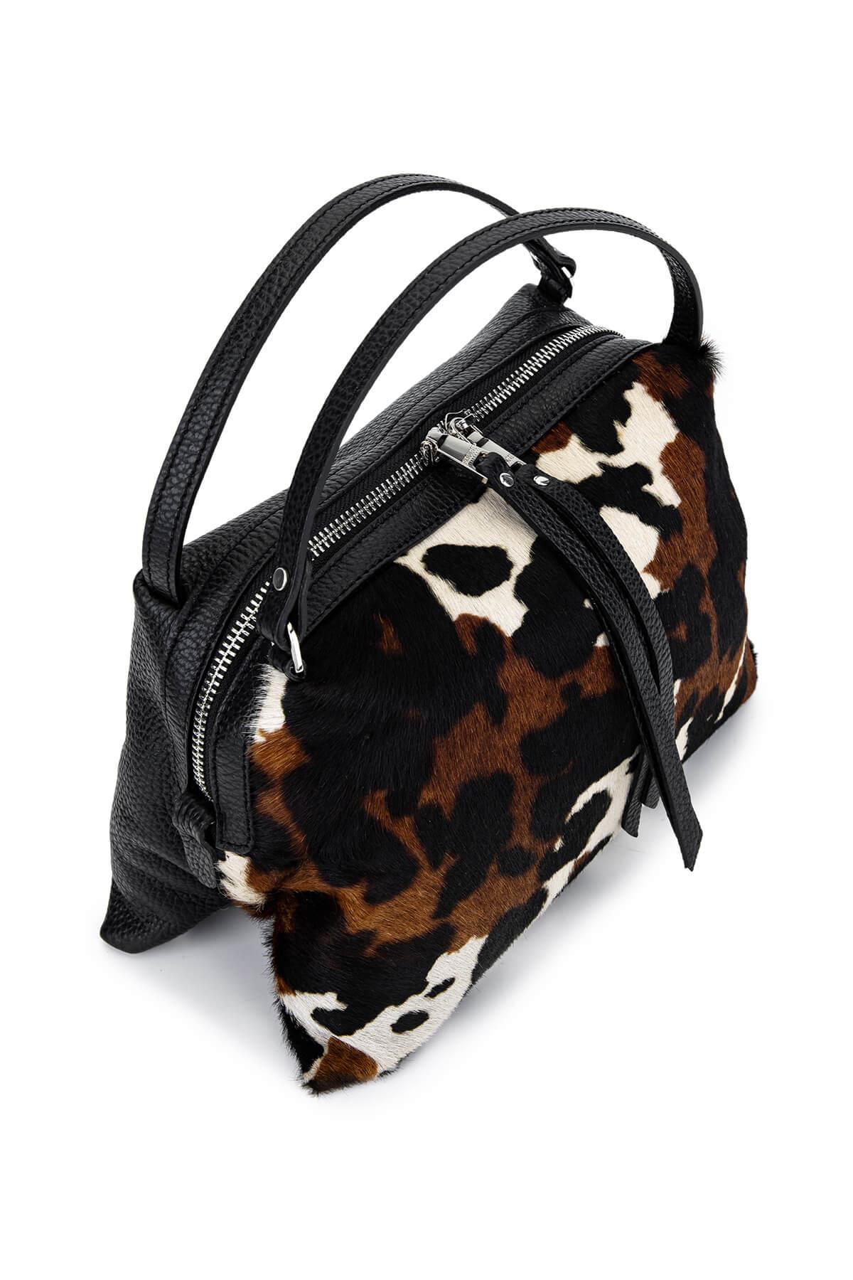 Ripani Kadın Hakiki Deri Siyah Omuz Çanta