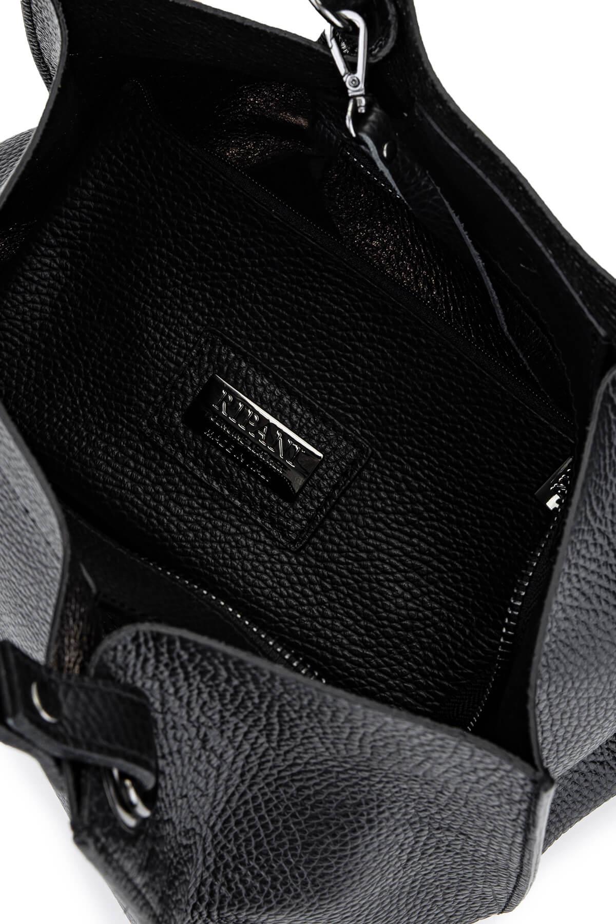 Ripani Kadın Hakiki Deri Siyah Omuz Çanta