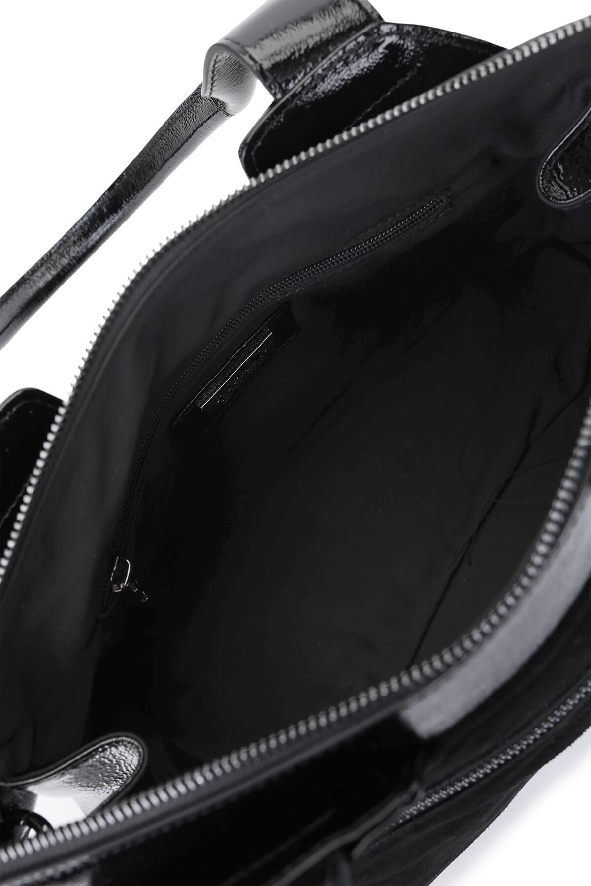 Ripani Kadın Hakiki Deri Siyah Omuz Çanta