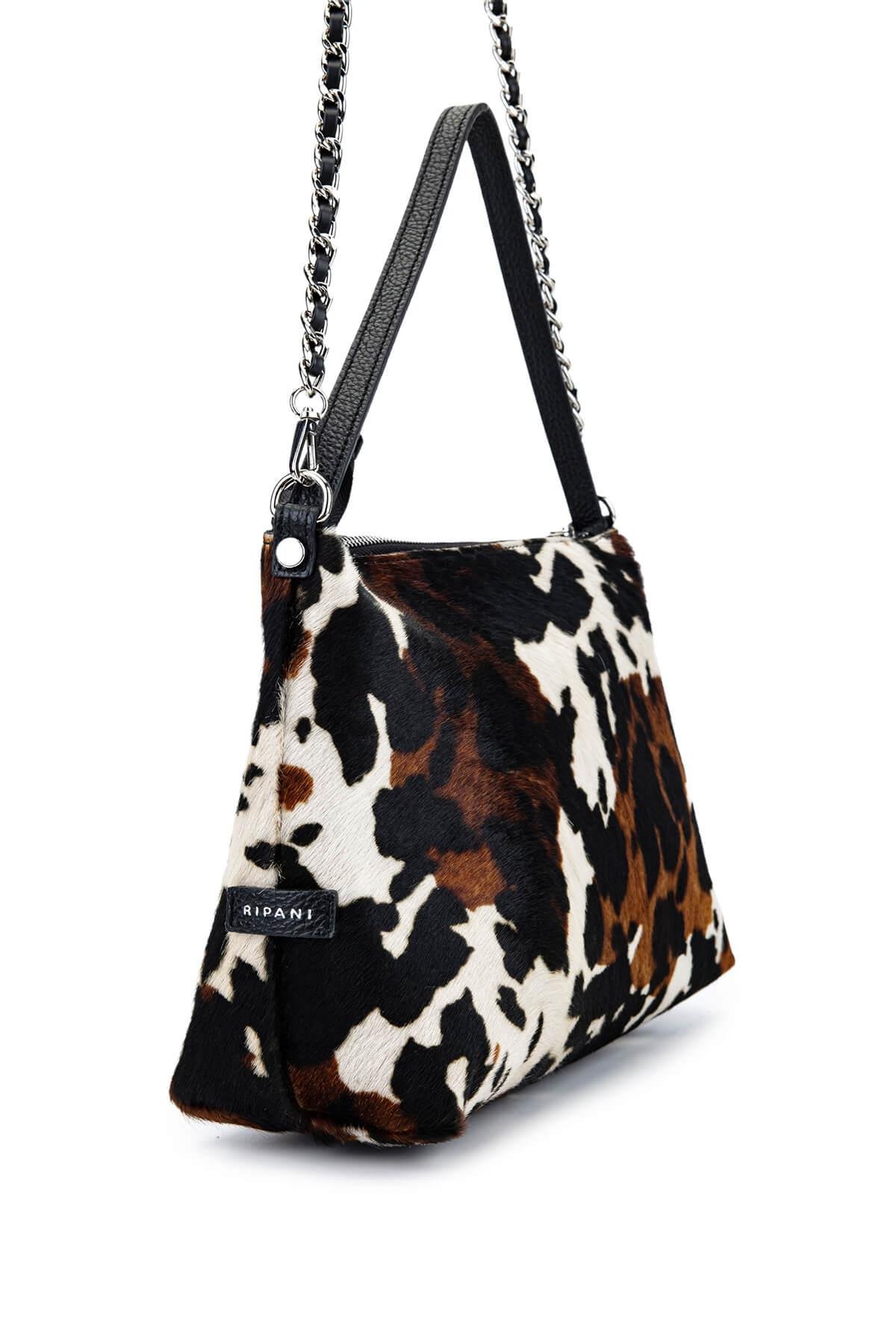 Ripani Kadın Hakiki Deri Siyah Omuz Çanta