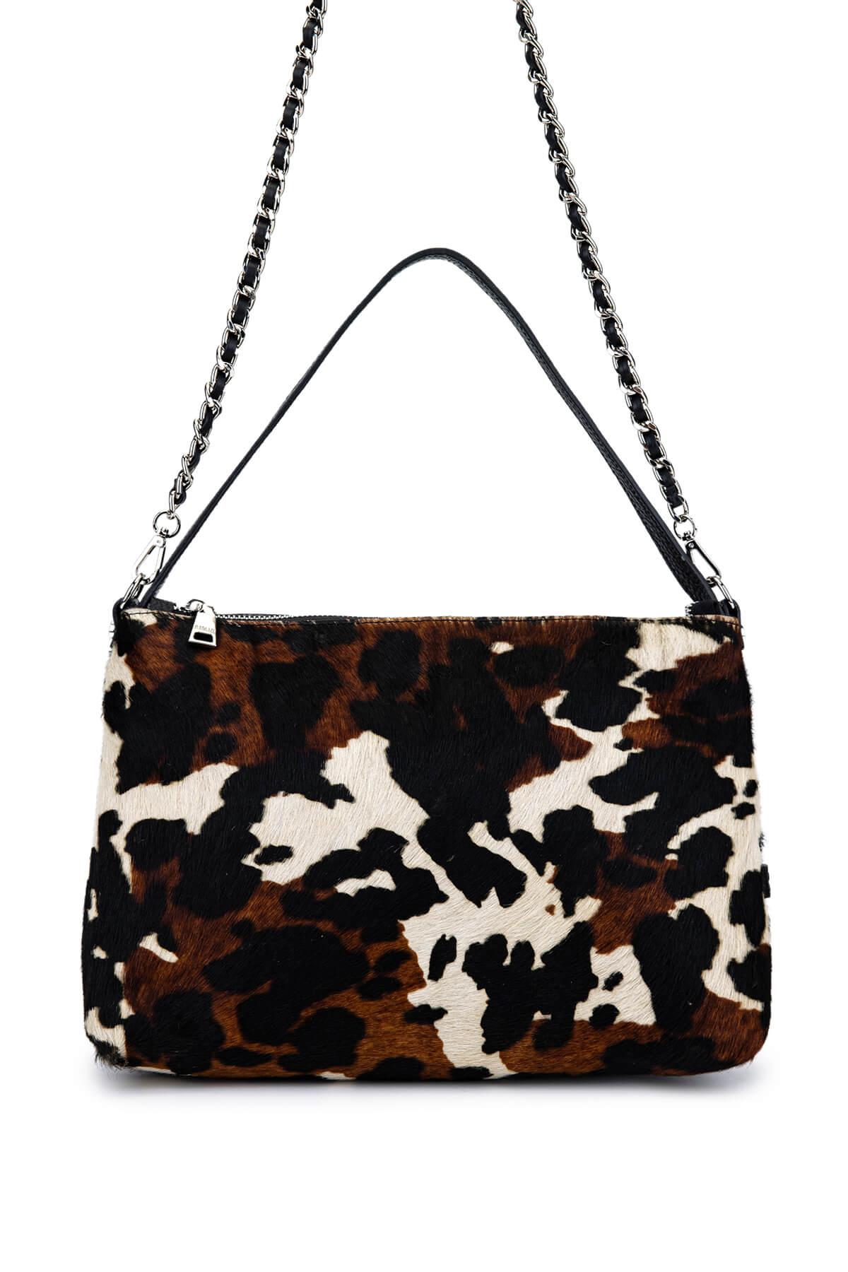 Ripani Kadın Hakiki Deri Siyah Omuz Çanta