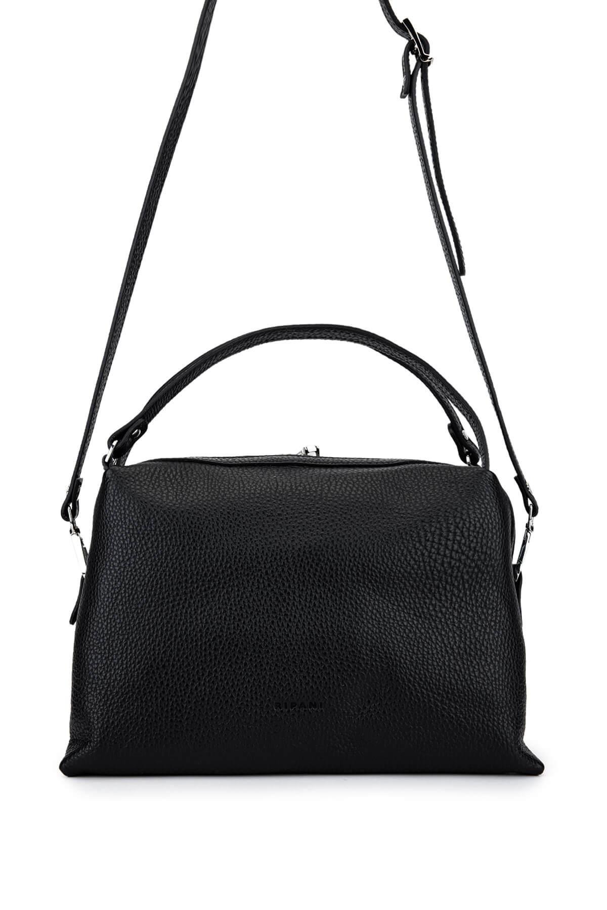 Ripani Kadın Hakiki Deri Siyah Omuz Çanta