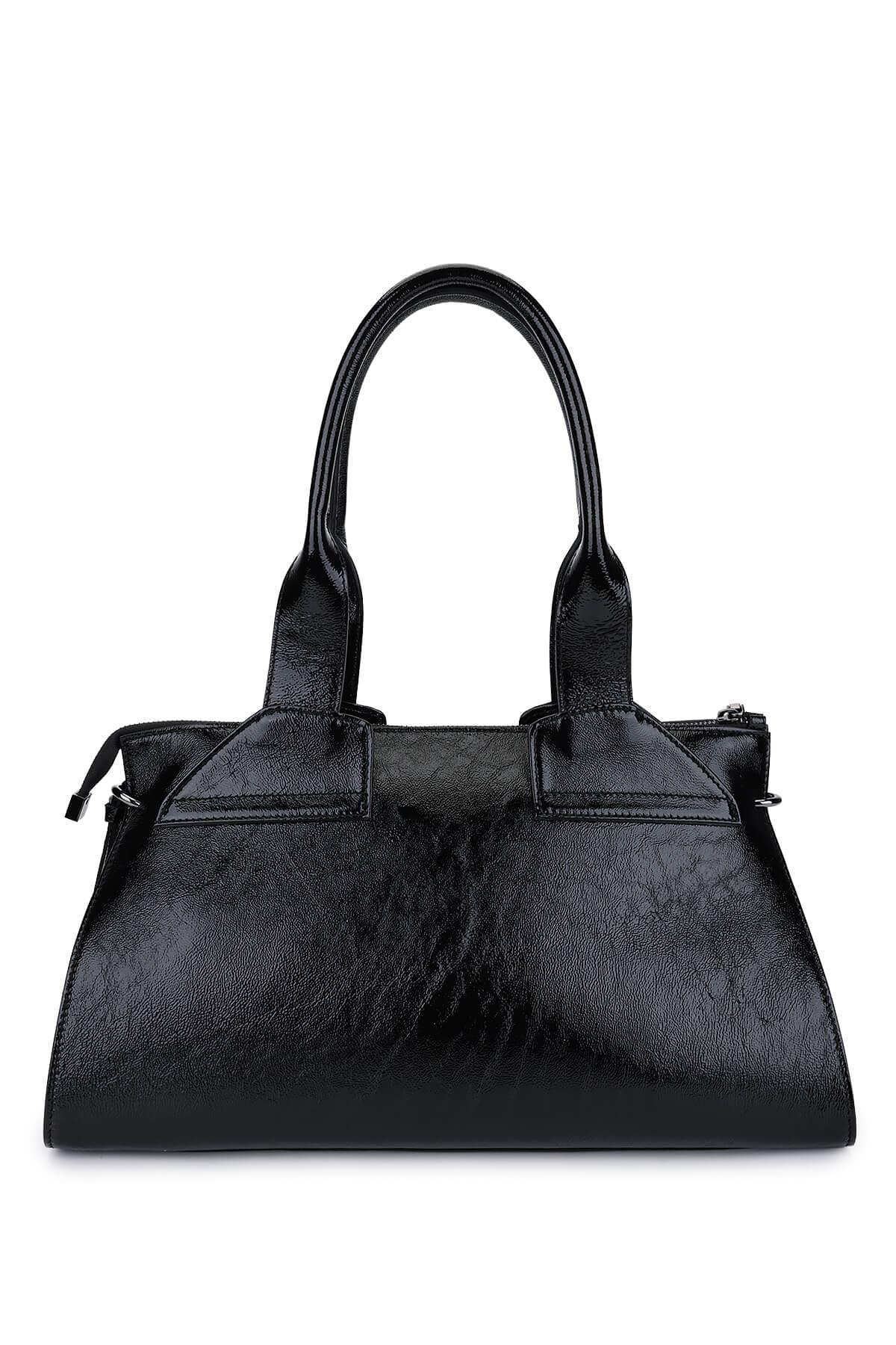 Ripani Kadın Hakiki Deri Siyah Omuz Çanta