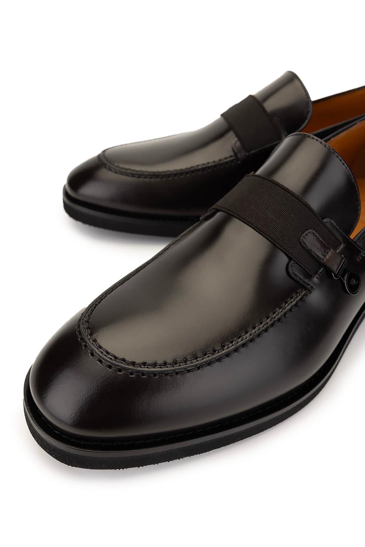 ROSSI Erkek Hakiki Deri Kahverengi Klasik Ayakkabı