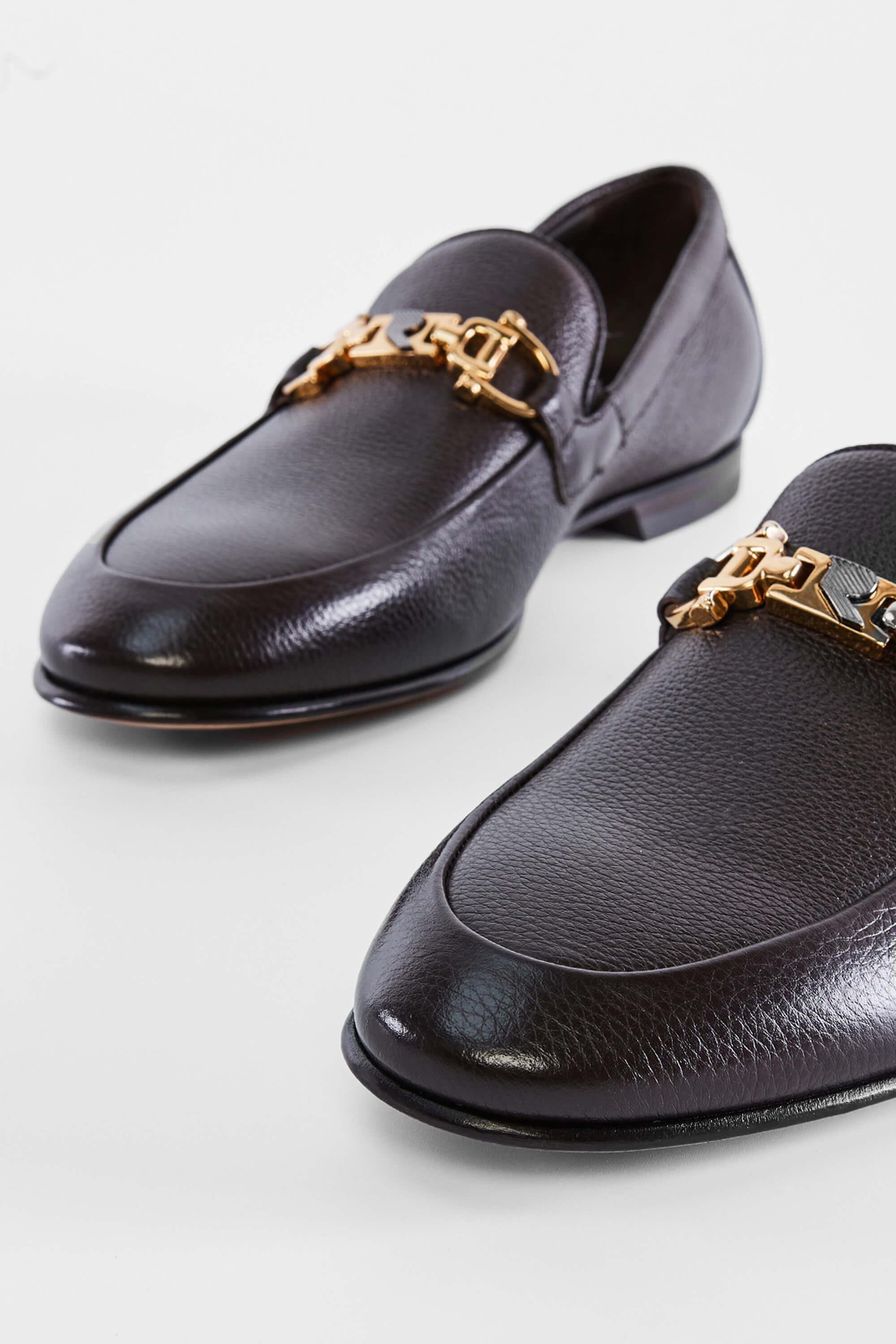 ROSSI Erkek Hakiki Deri Kahverengi Makosen Ayakkabı