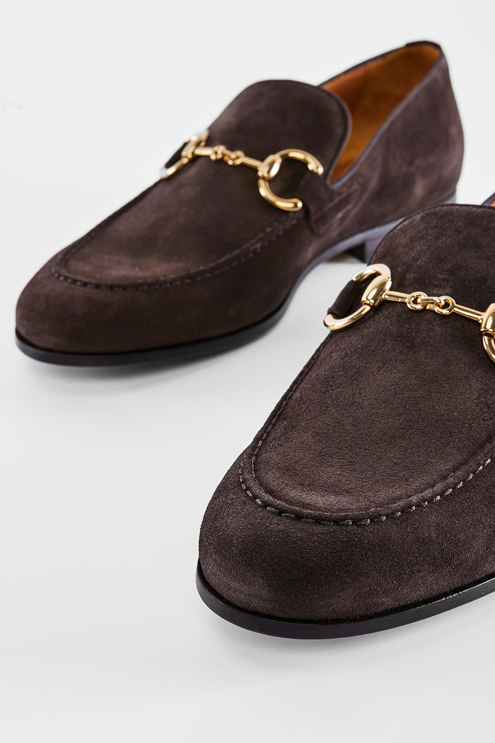 ROSSI Erkek Hakiki Deri Kahverengi Süet Makosen Ayakkabı