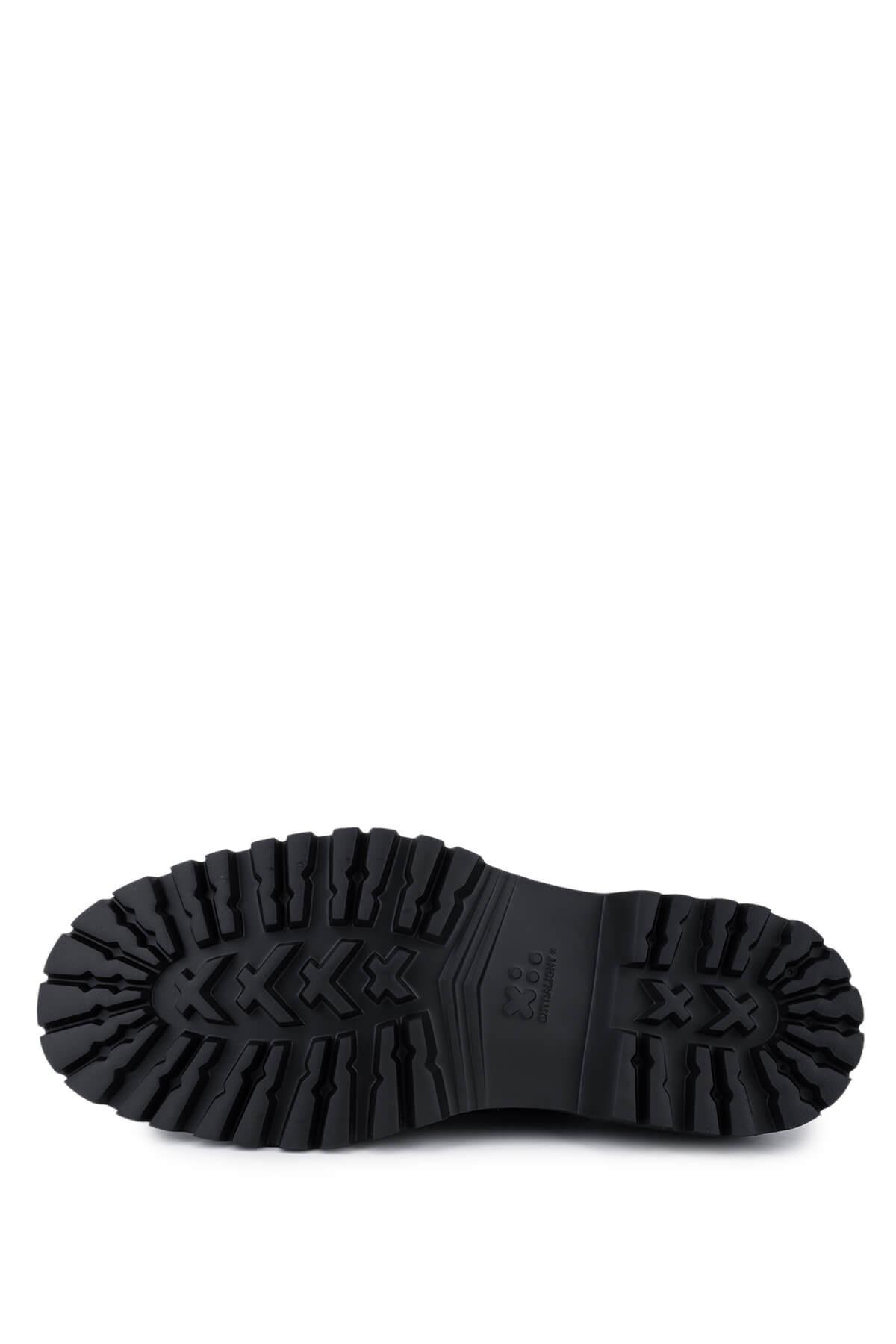 Rossi Erkek Hakiki Deri Siyah Casual Ayakkabı