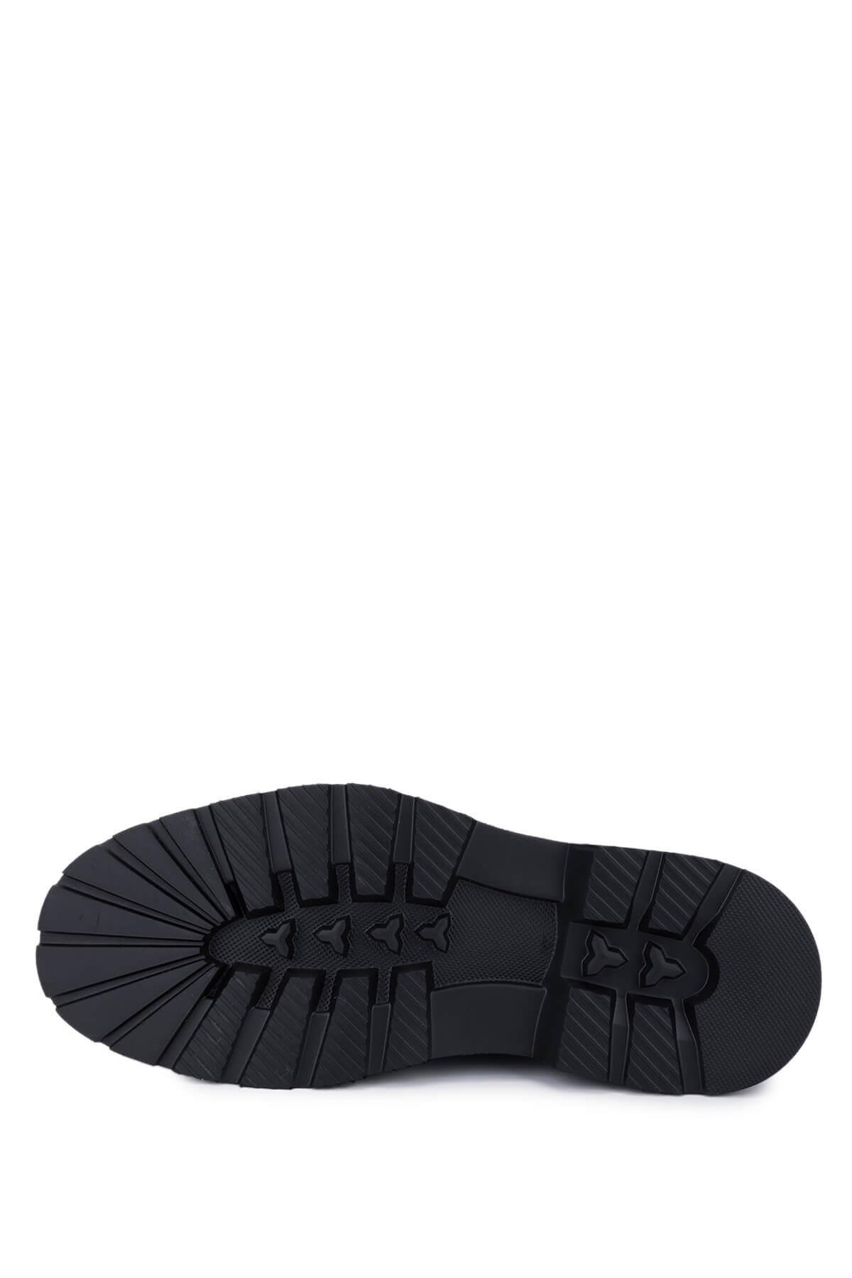 Rossi Erkek Hakiki Deri Siyah Casual Ayakkabı