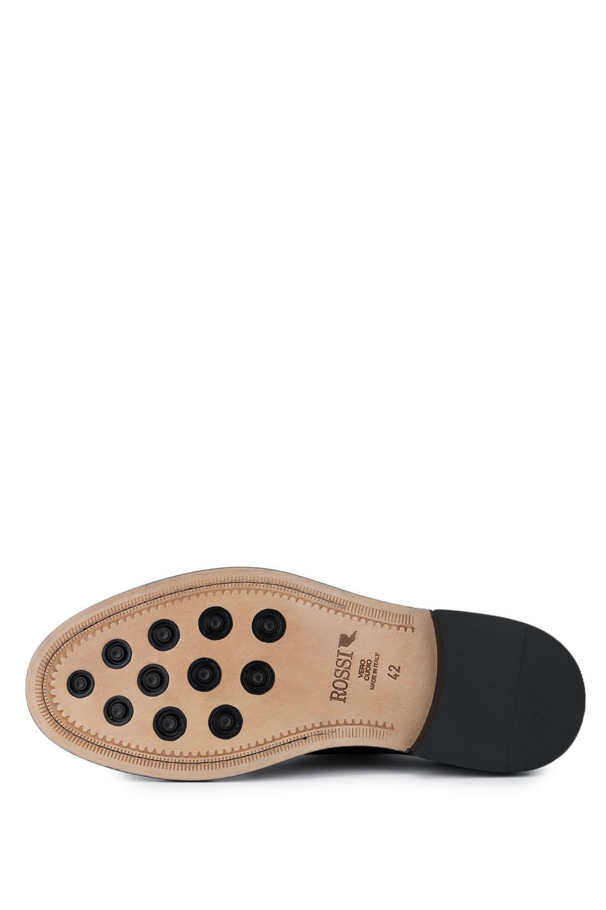 ROSSI Erkek Hakiki Deri Siyah Klasik Ayakkabı