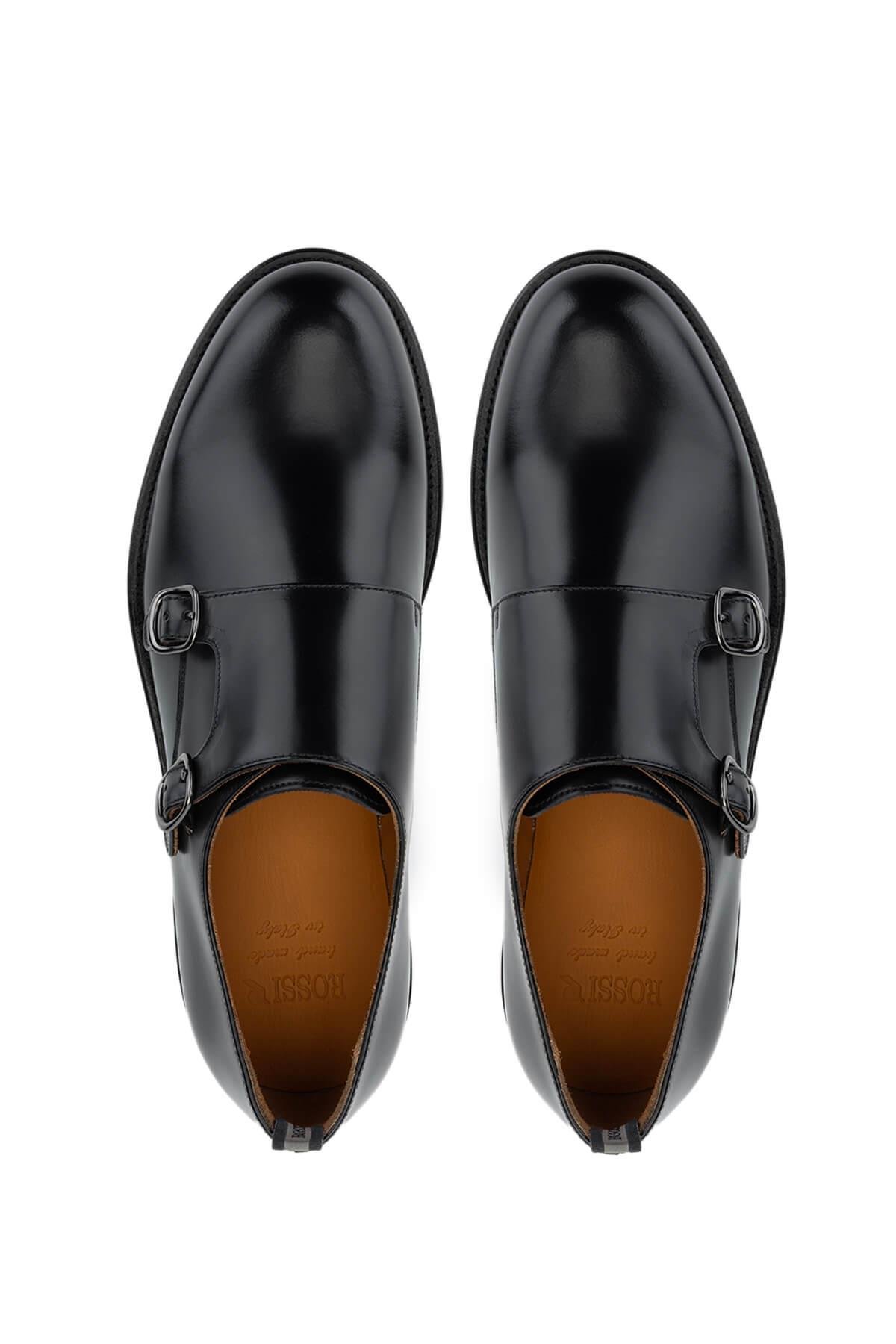 ROSSI Erkek Hakiki Deri Siyah Klasik Ayakkabı