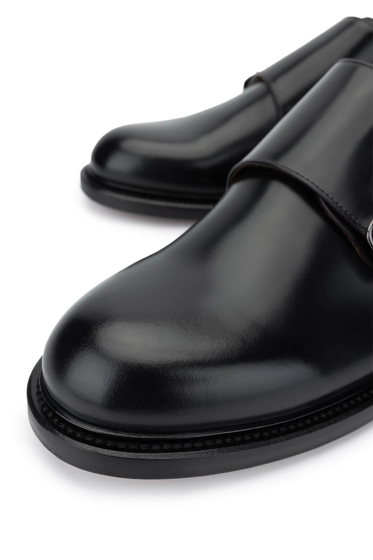 ROSSI Erkek Hakiki Deri Siyah Klasik Ayakkabı