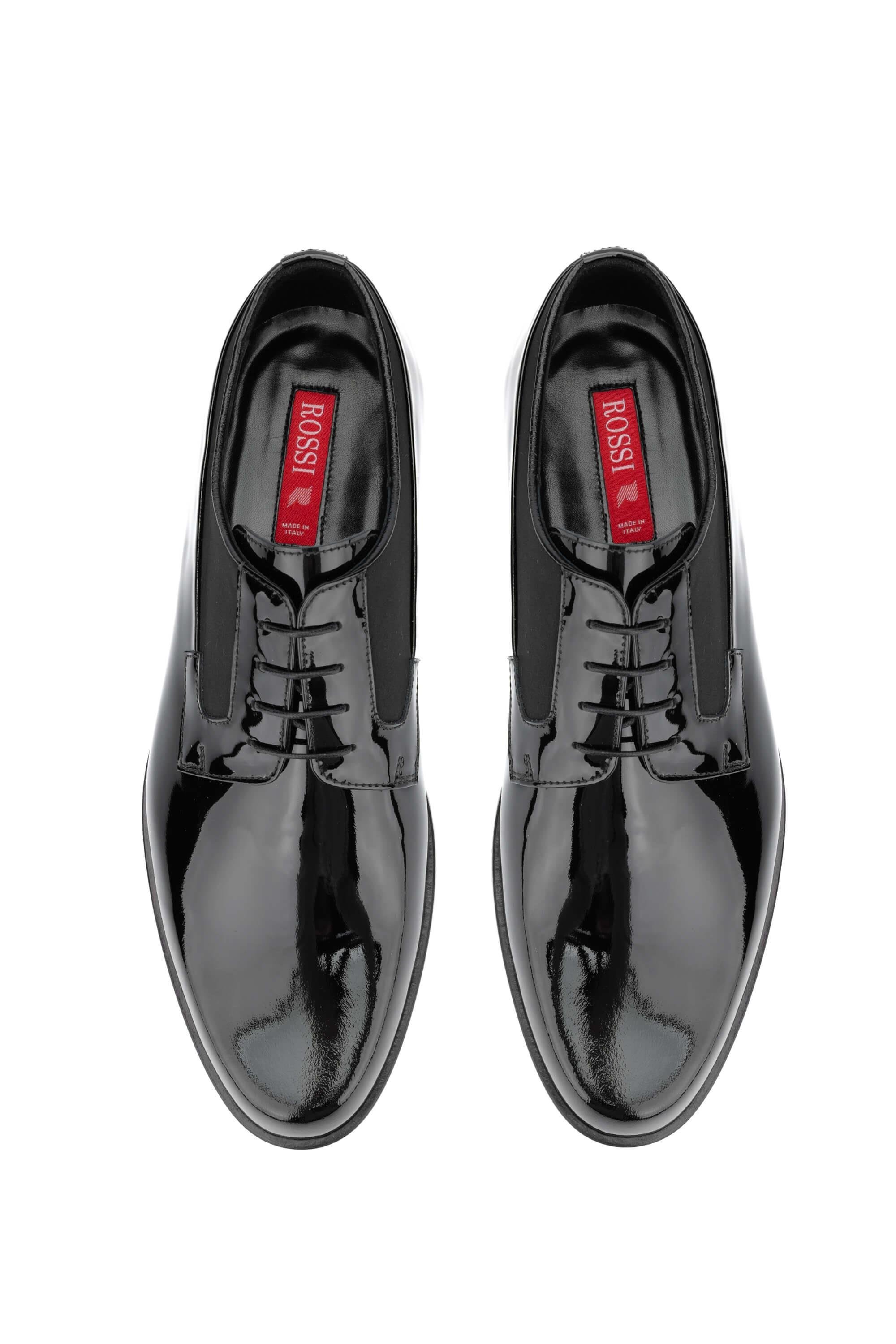 ROSSI Erkek Hakiki Deri Siyah Klasik Ayakkabı