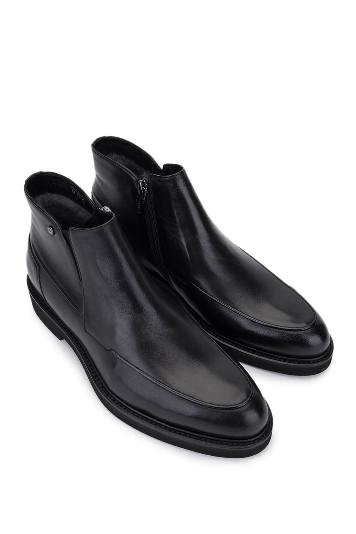 Rossi Erkek Hakiki Deri Siyah Klasik Bot