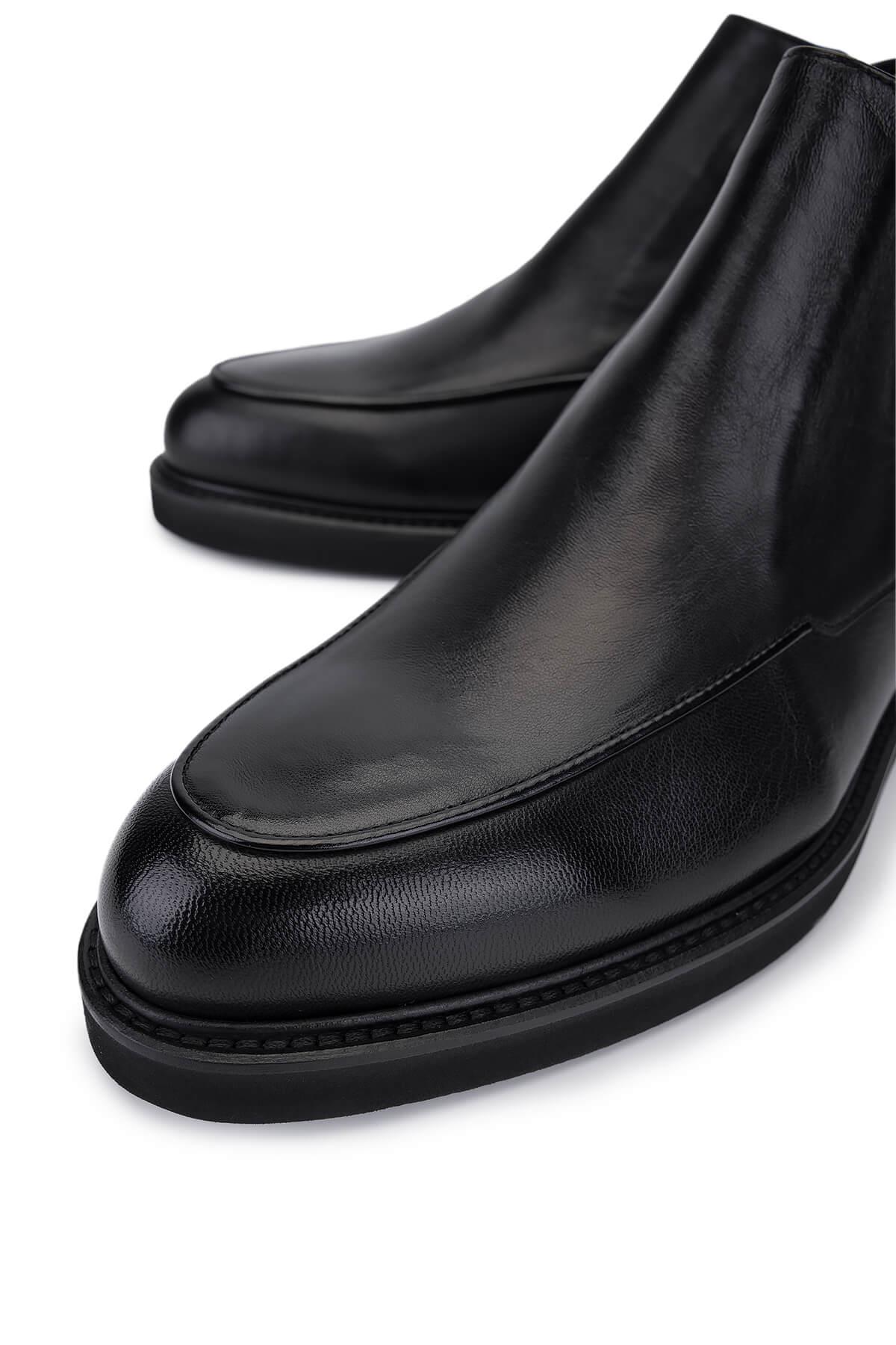 Rossi Erkek Hakiki Deri Siyah Klasik Bot