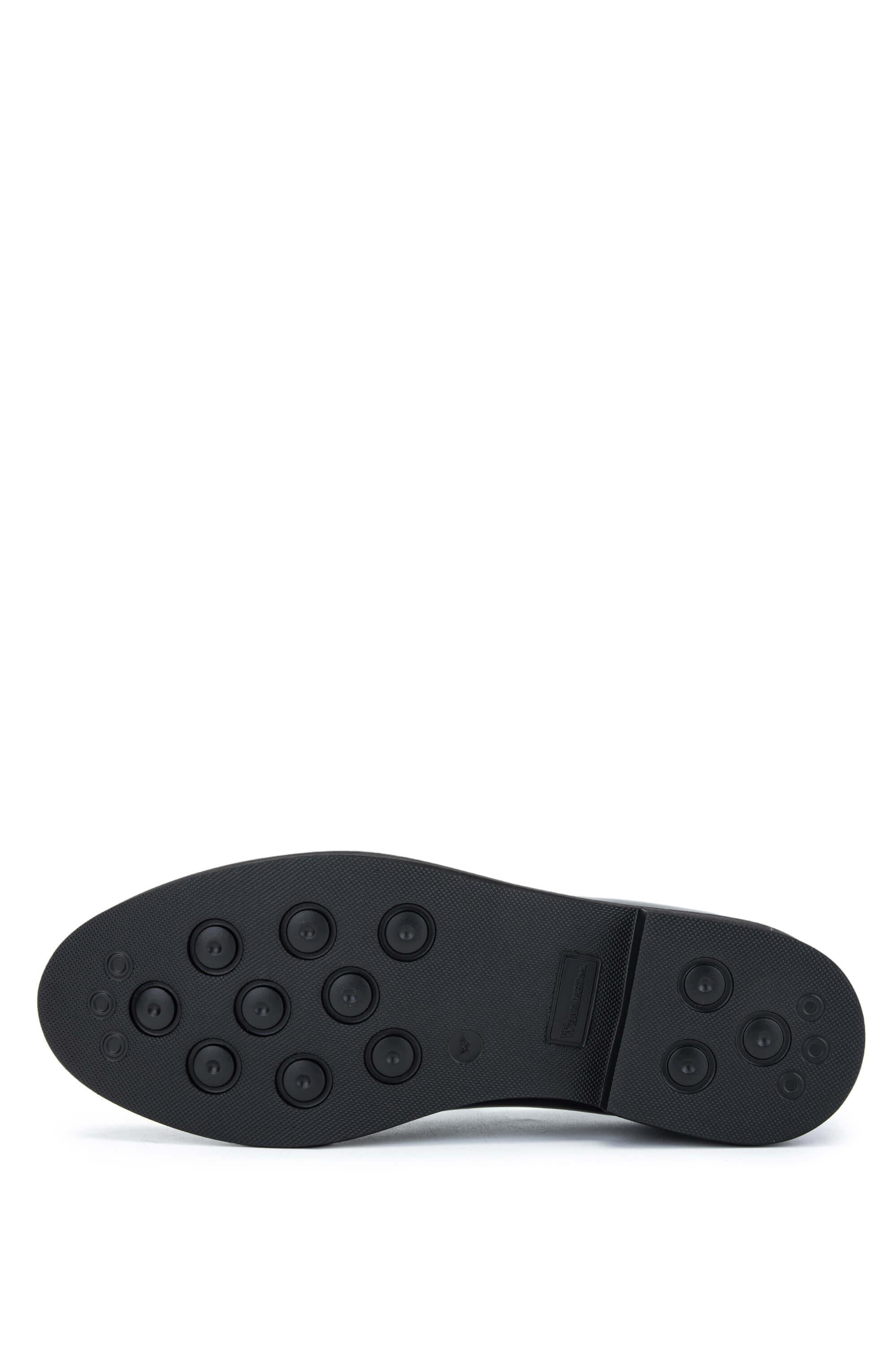 ROSSI Erkek Hakiki Deri Siyah Loafer Ayakkabı