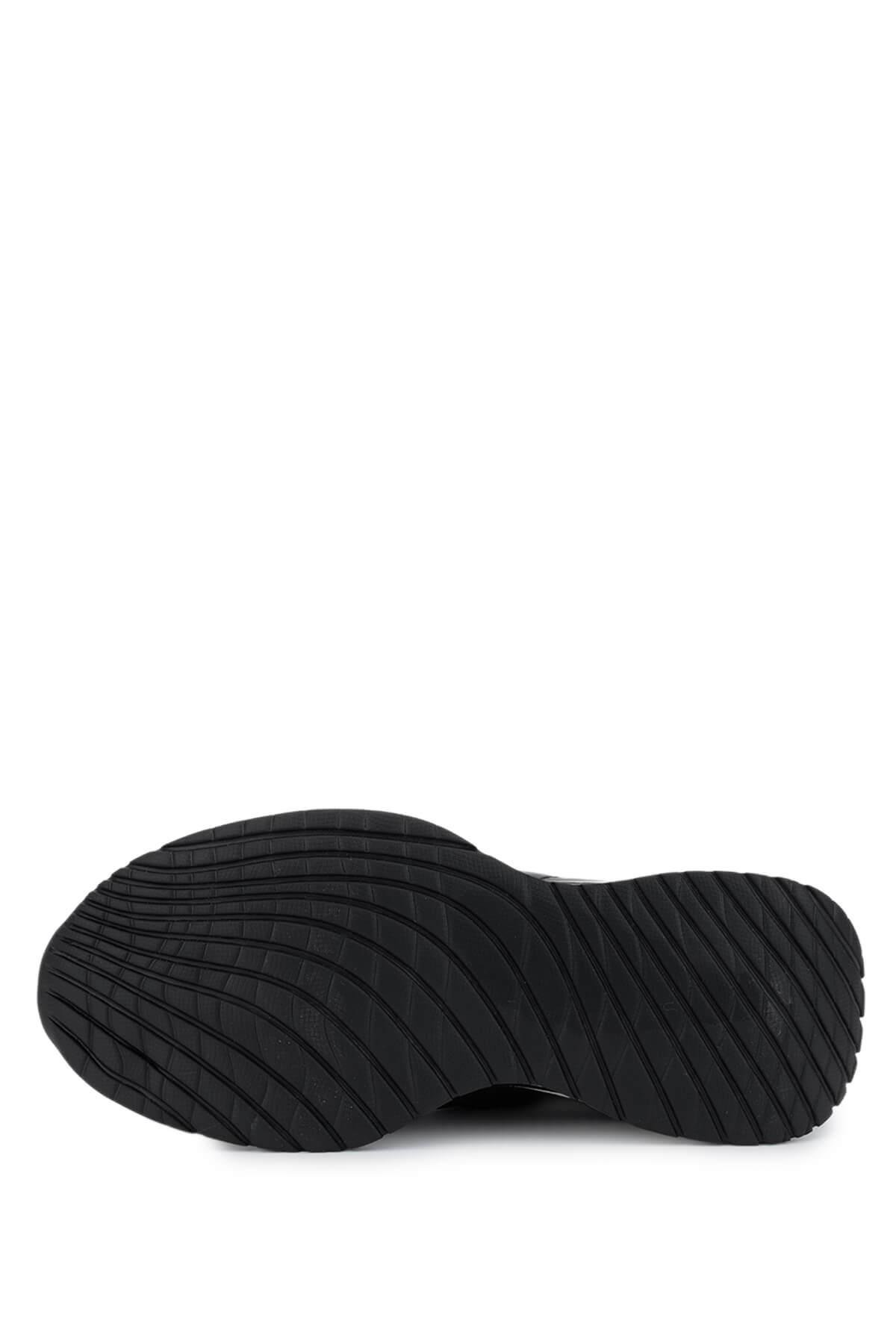 Tamer Tanca Erkek . Siyah Deri Sneakers & Spor Ayakkabı