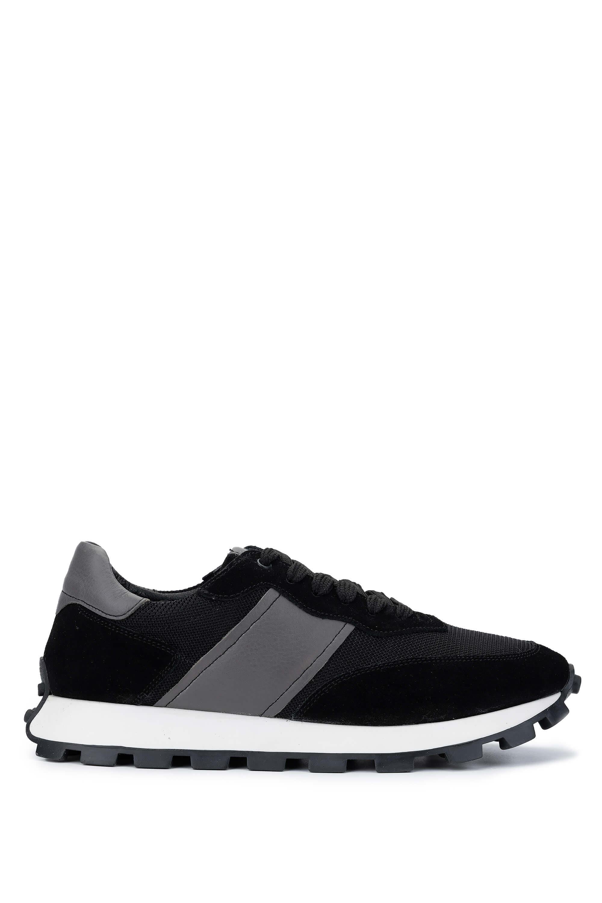 Tamer Tanca Erkek Deri & Tekstil Siyah Sneakers & Spor Ayakkabı