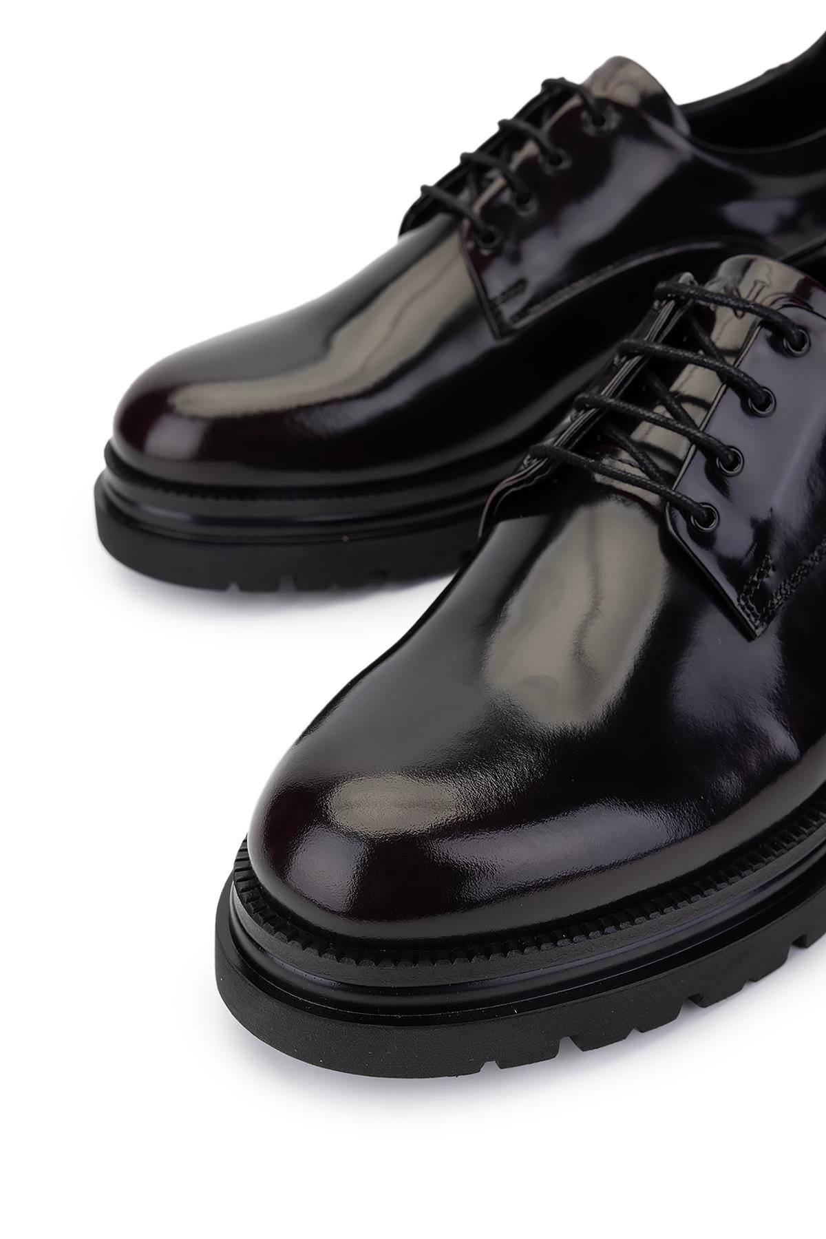 Tamer Tanca Erkek Hakiki Deri Bordo Casual Ayakkabı