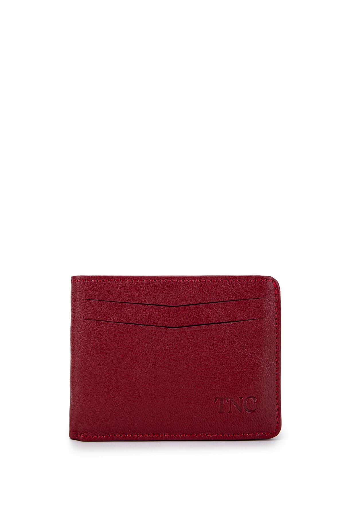 Tamer Tanca Erkek Hakiki Deri Bordo Cüzdan Cuzdan