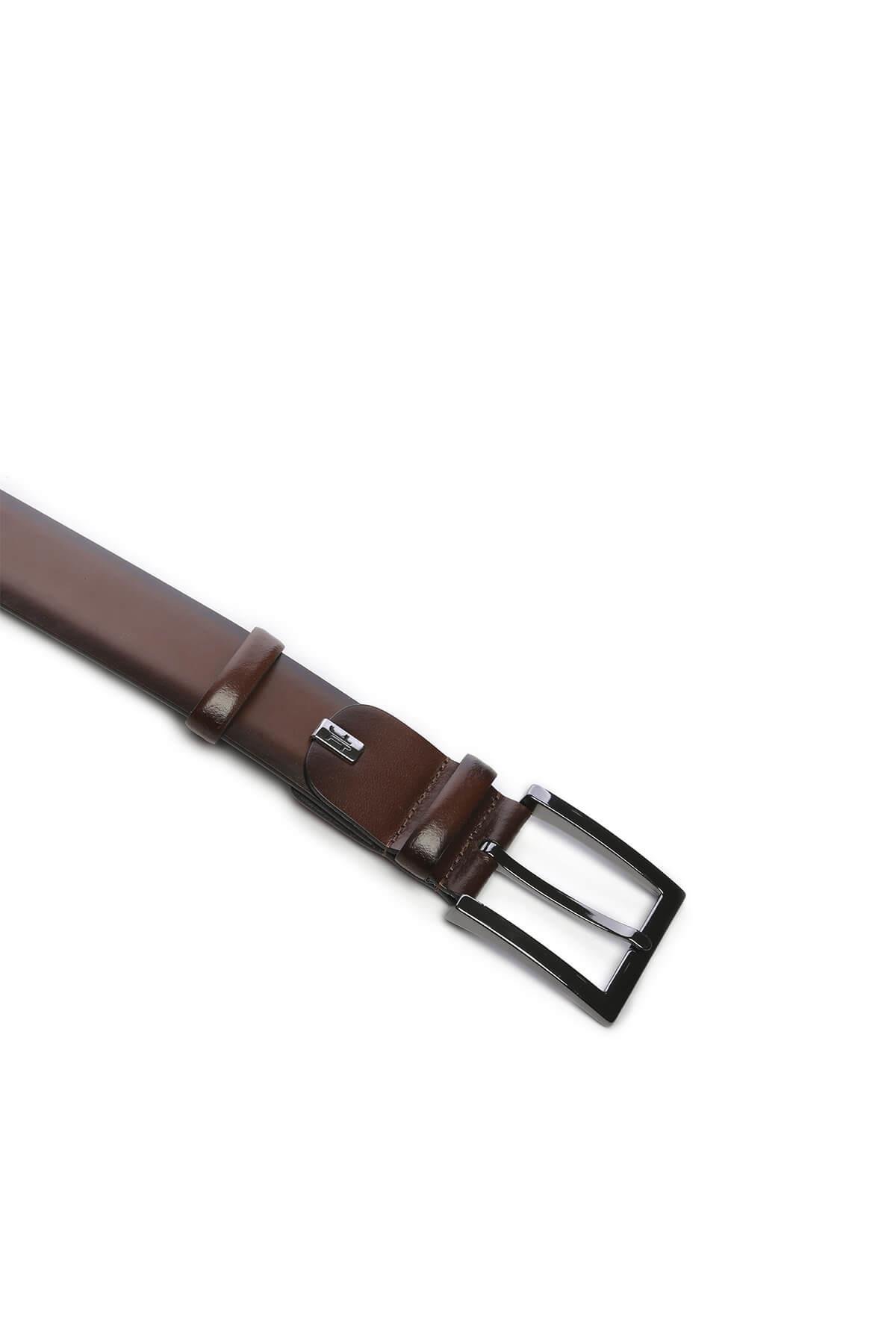 Tamer Tanca Erkek Hakiki Deri Bordo Kemer