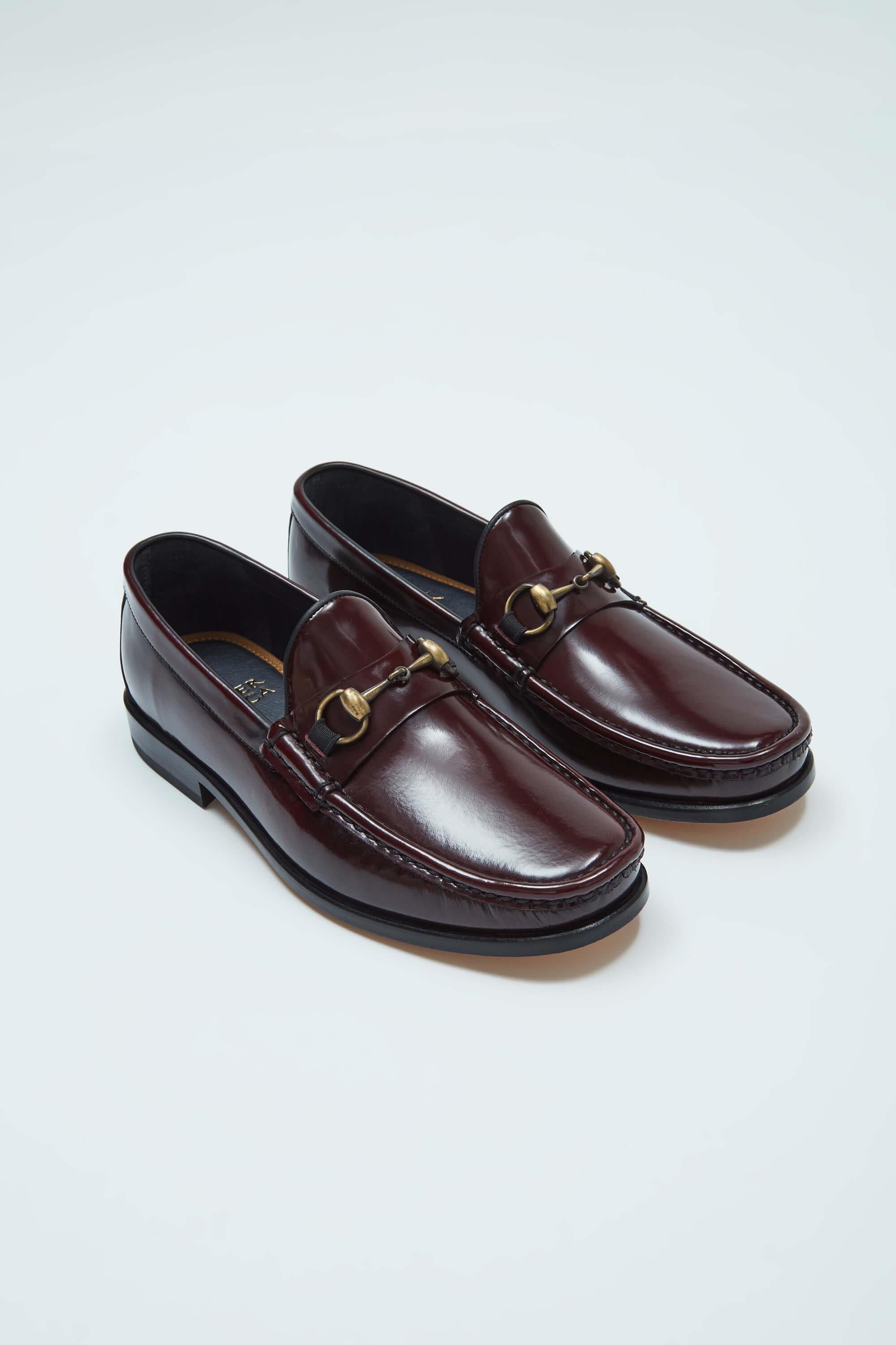 Tamer Tanca Erkek Hakiki Deri Bordo Mokasen & Loafer Ayakkabı