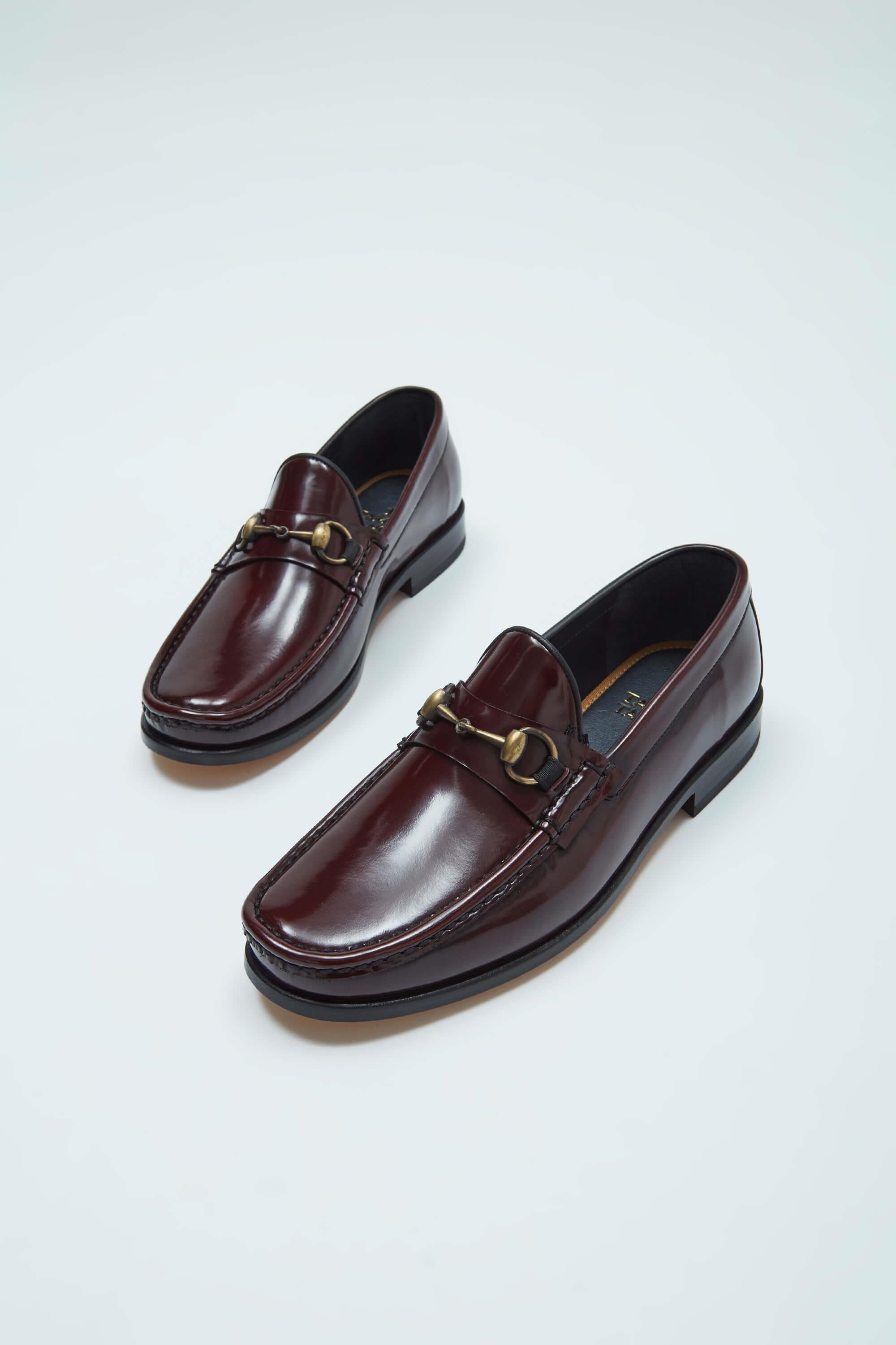 Tamer Tanca Erkek Hakiki Deri Bordo Mokasen & Loafer Ayakkabı