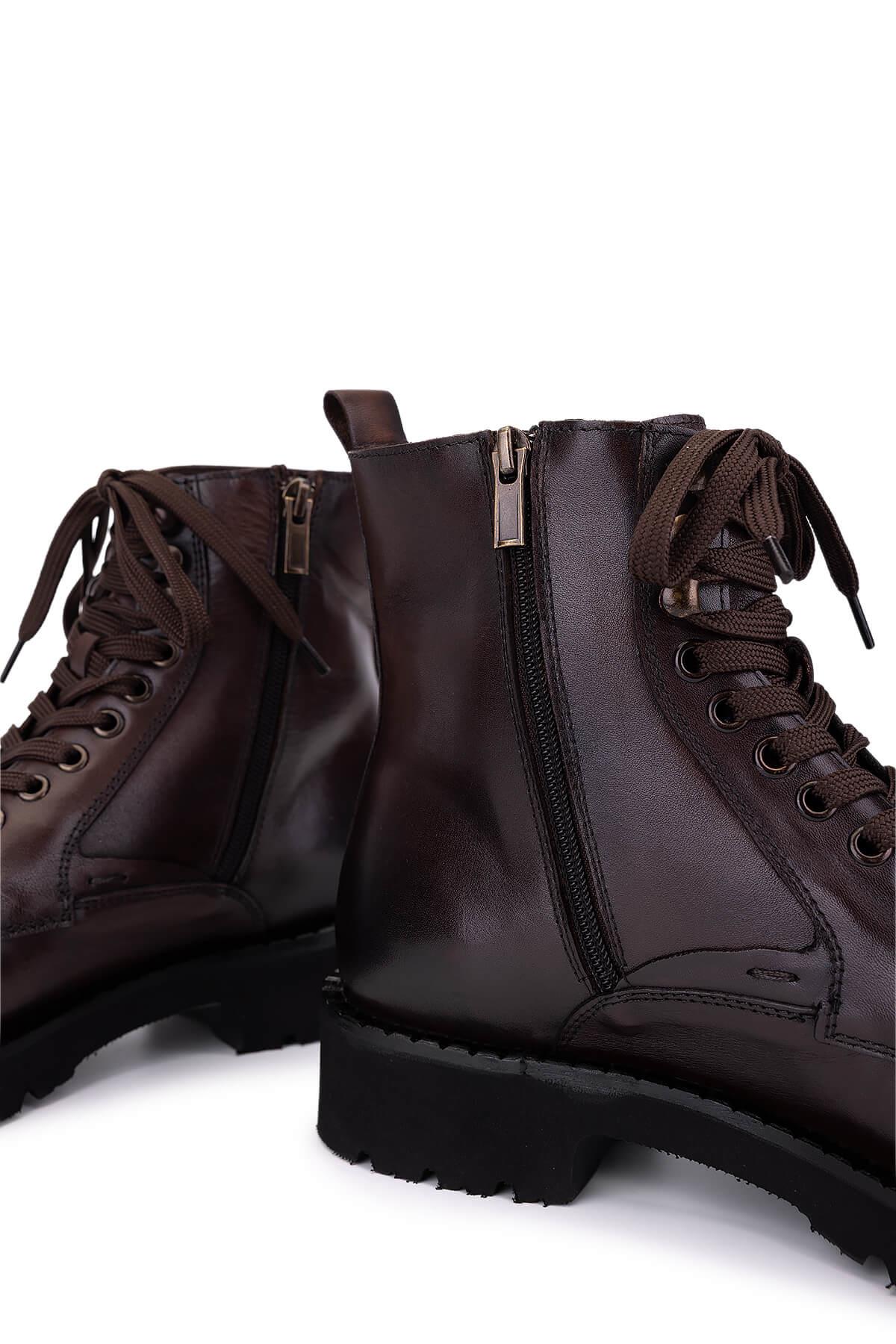 Tamer Tanca Erkek Hakiki Deri Kahverengi Casual Bot