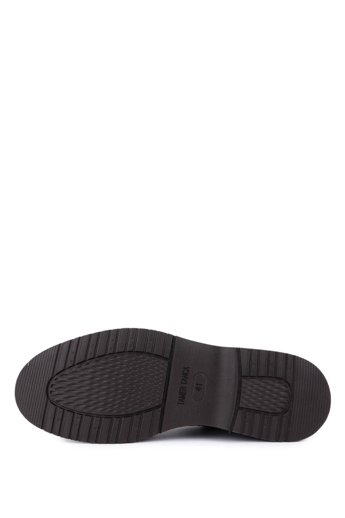 Tamer Tanca Erkek Hakiki Deri Kahverengi Casual Ayakkabı