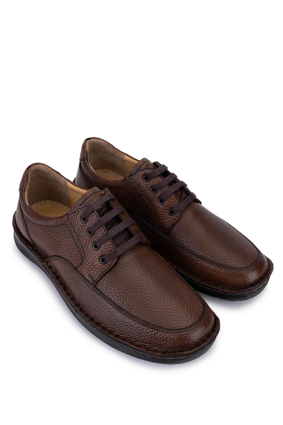 Tamer Tanca Erkek Hakiki Deri Kahverengi Casual Ayakkabı