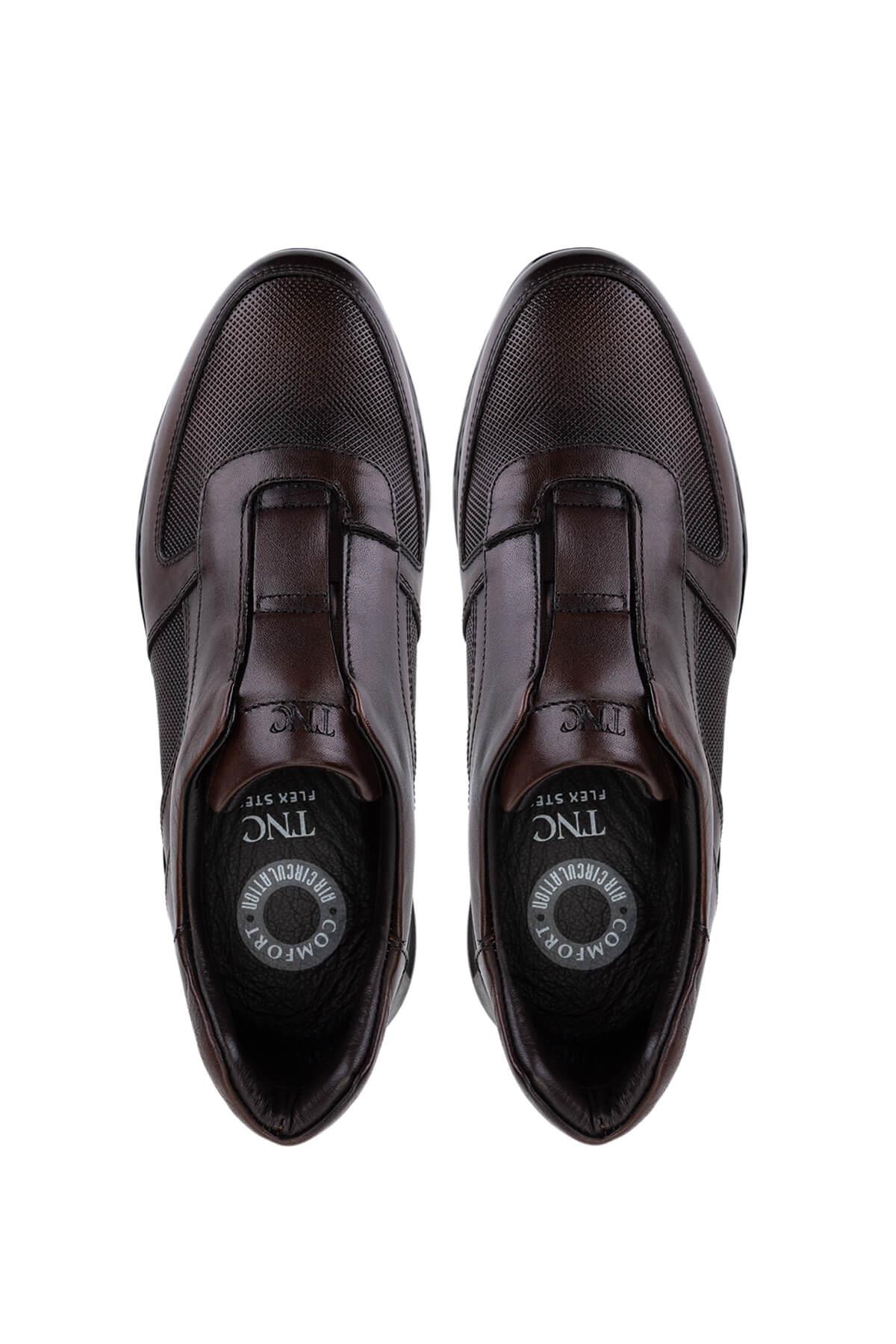 Tamer Tanca Erkek Hakiki Deri Kahverengi Sneakers & Spor Bot