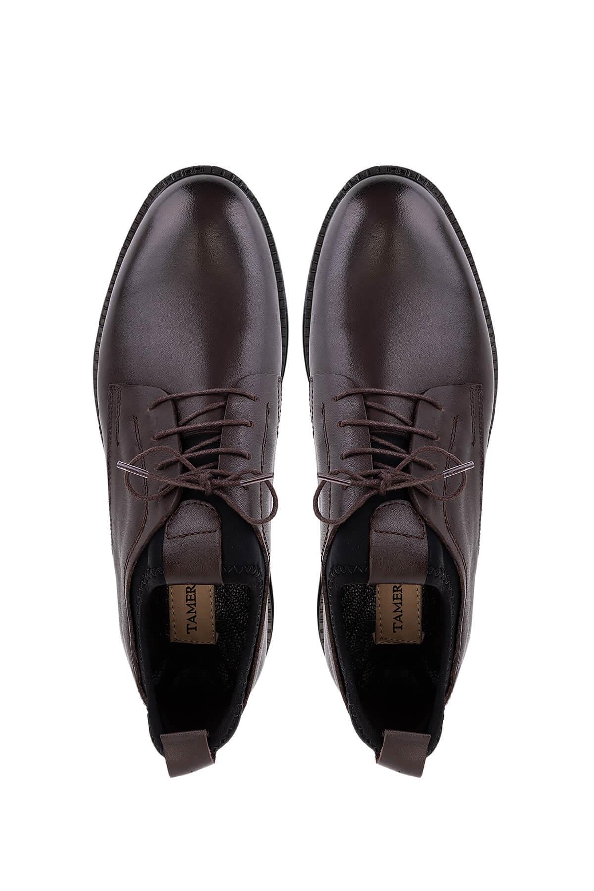 Tamer Tanca Erkek Hakiki Deri Kahverengi Casual Ayakkabı
