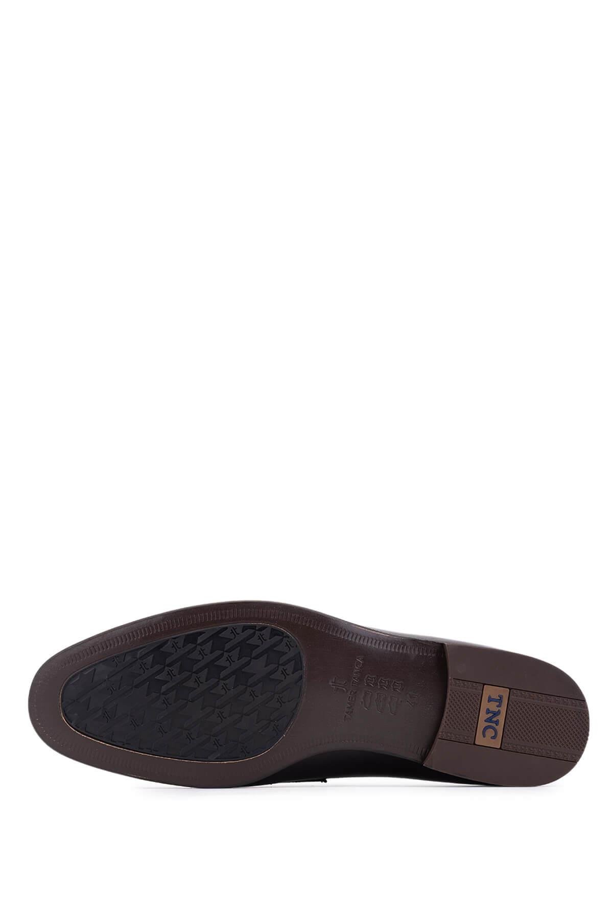 Tamer Tanca Erkek Hakiki Deri Kahverengi Klasik Ayakkabı