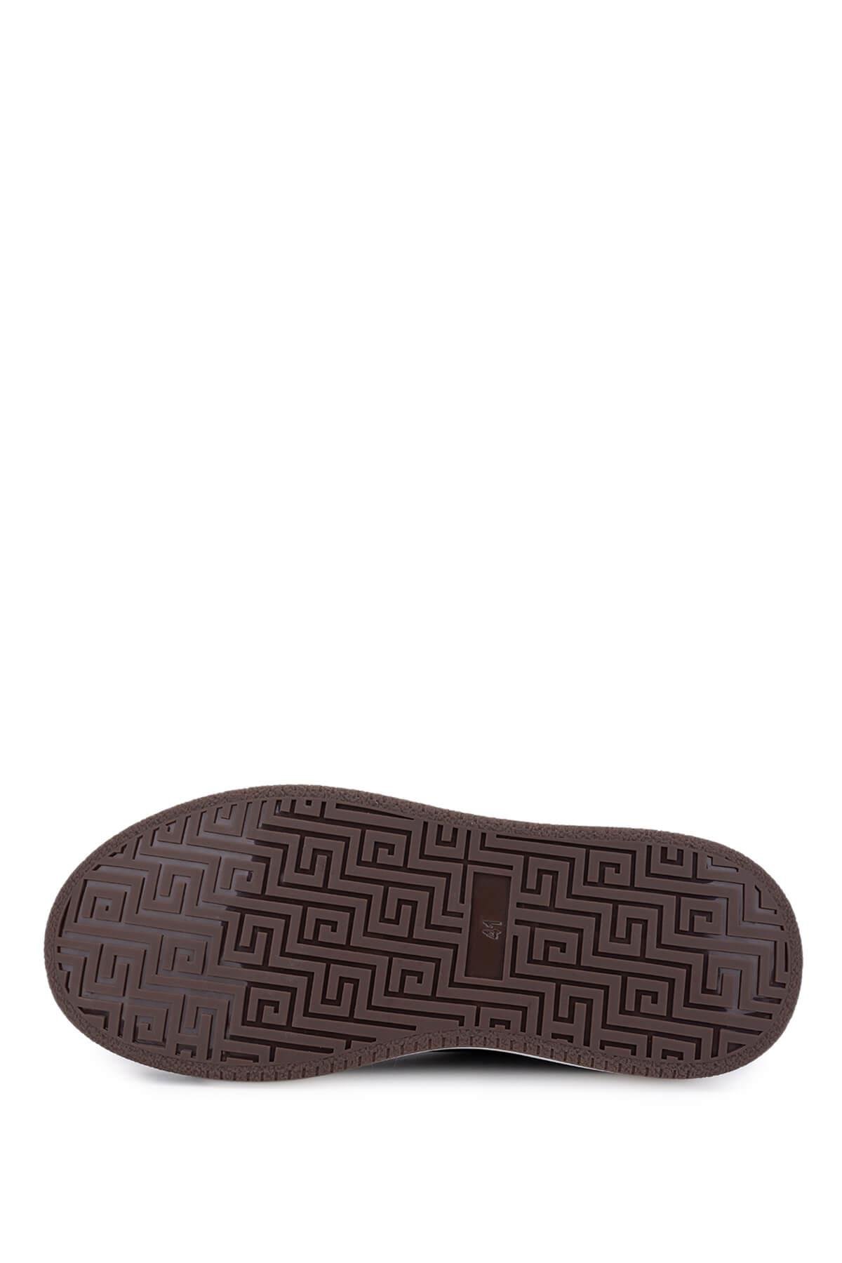 Tamer Tanca Erkek Hakiki Deri Kahverengi Sneakers & Spor Ayakkabı