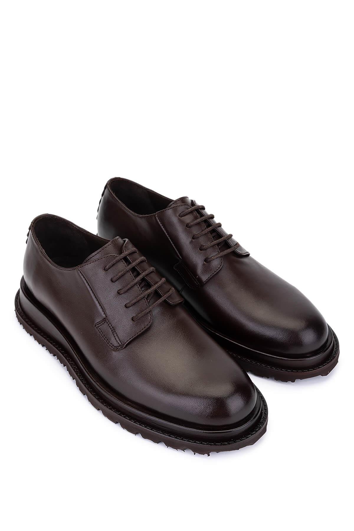 Tamer Tanca Erkek Hakiki Deri Kahverengi Casual Ayakkabı