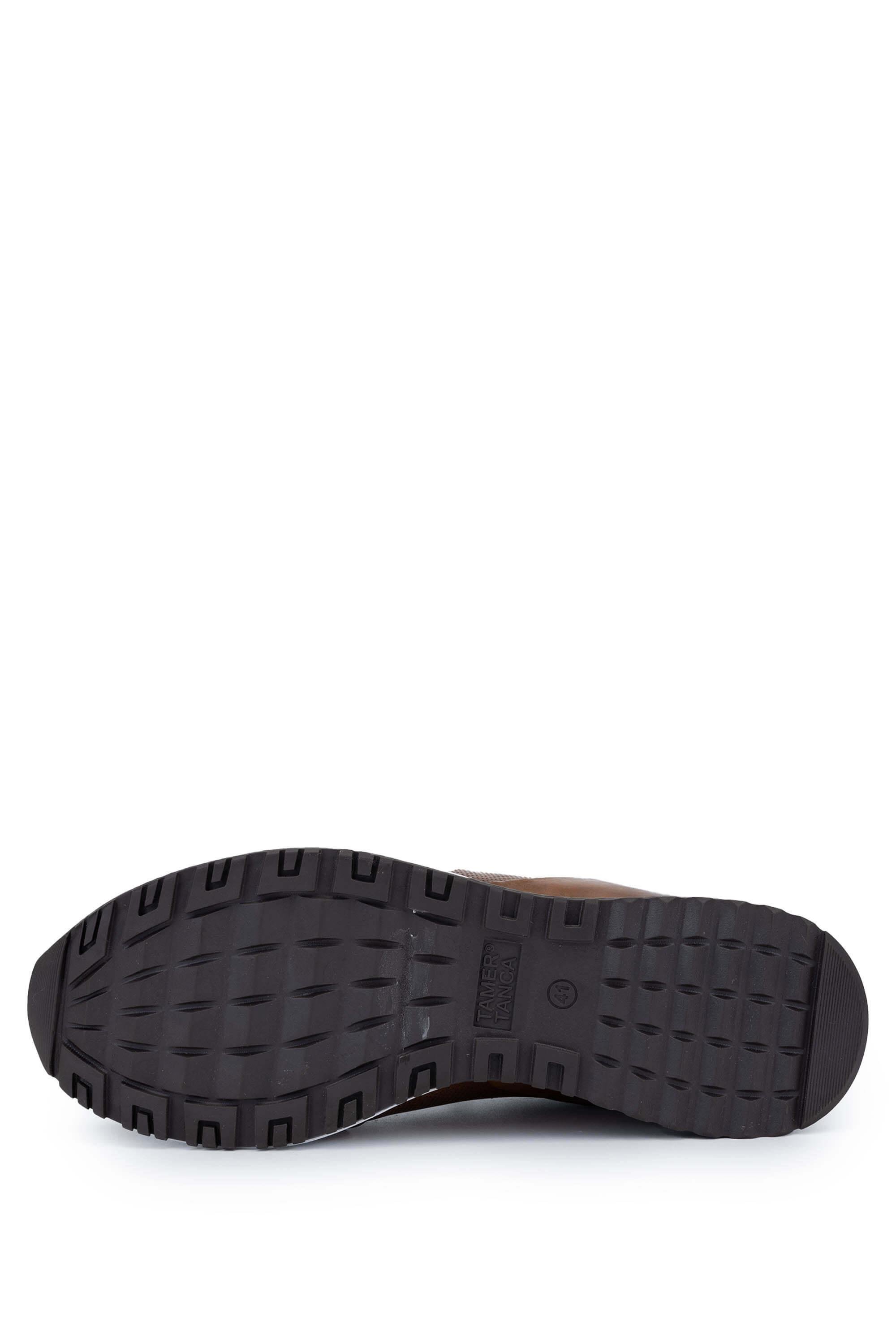 Tamer Tanca Erkek Hakiki Deri Kahverengi Sneakers & Spor Ayakkabı