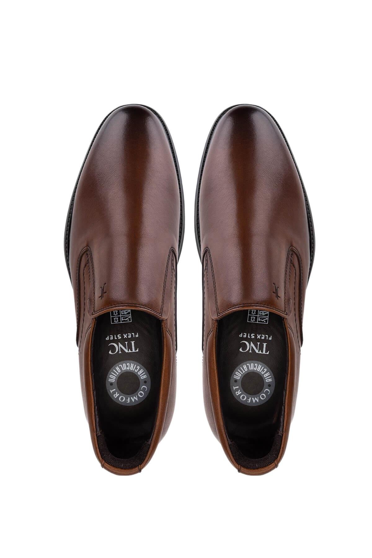 Tamer Tanca Erkek Hakiki Deri Kahverengi Casual Ayakkabı