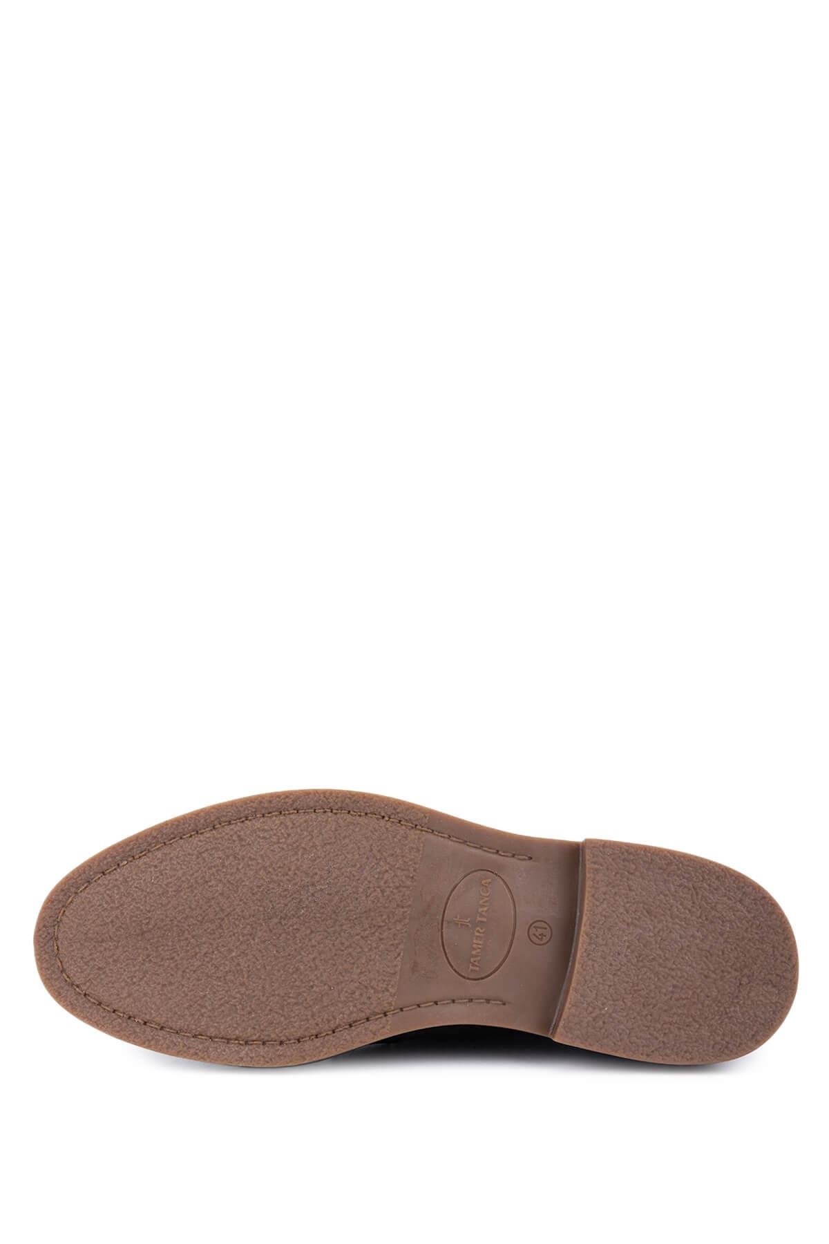 Tamer Tanca Erkek Hakiki Deri Kahverengi Süet Casual Ayakkabı