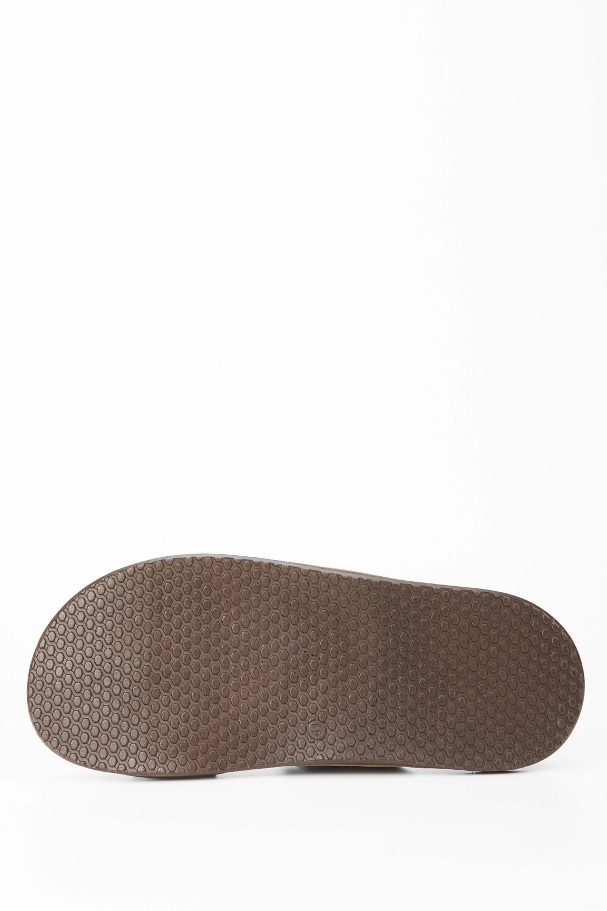 Tamer Tanca Erkek Hakiki Deri Kahverengi Günlük Terlik